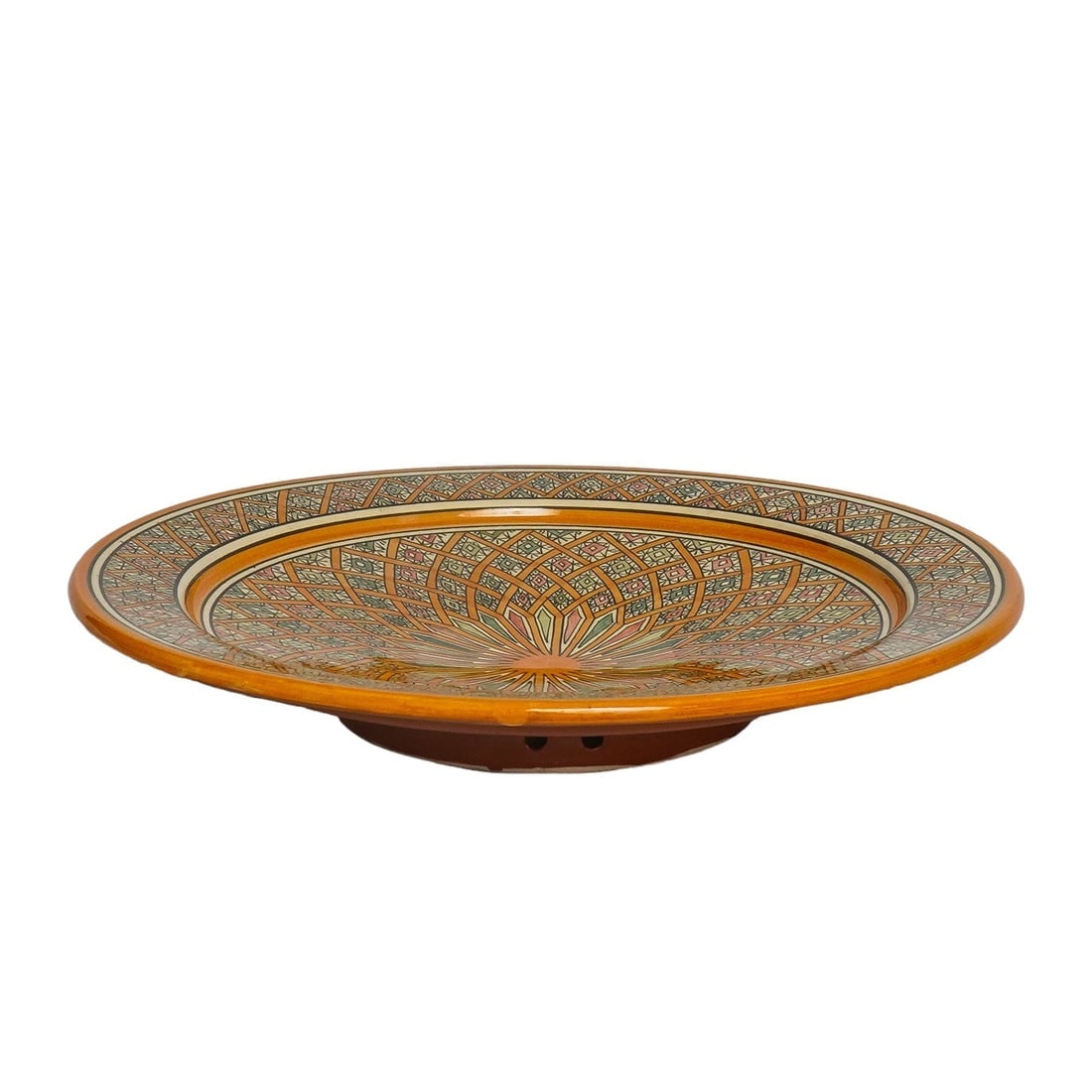 Vintage Handcrafted Clay Pottery Plate – Natural Pigments - 6