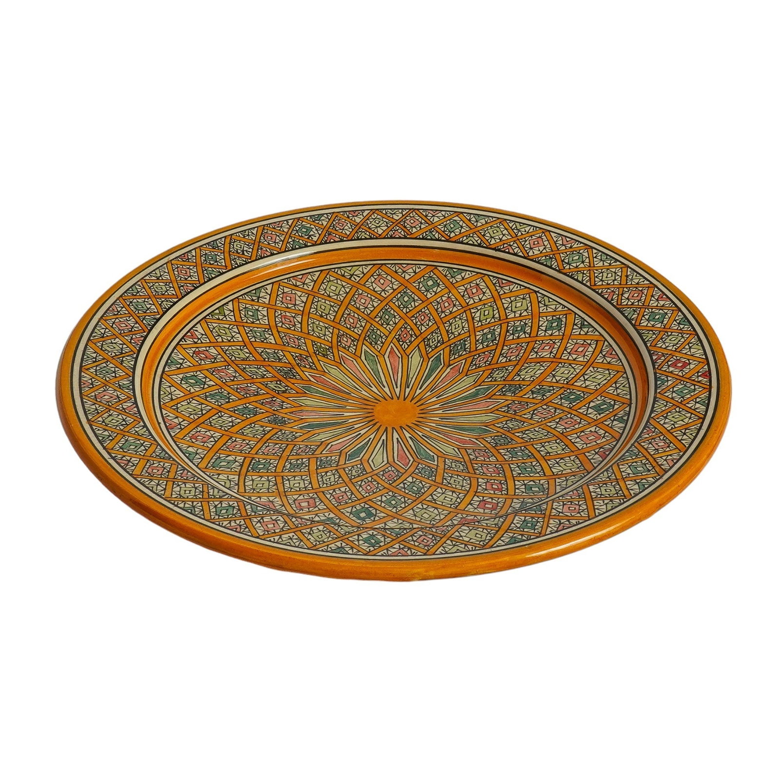 Vintage Handcrafted Clay Pottery Plate – Natural Pigments - 8