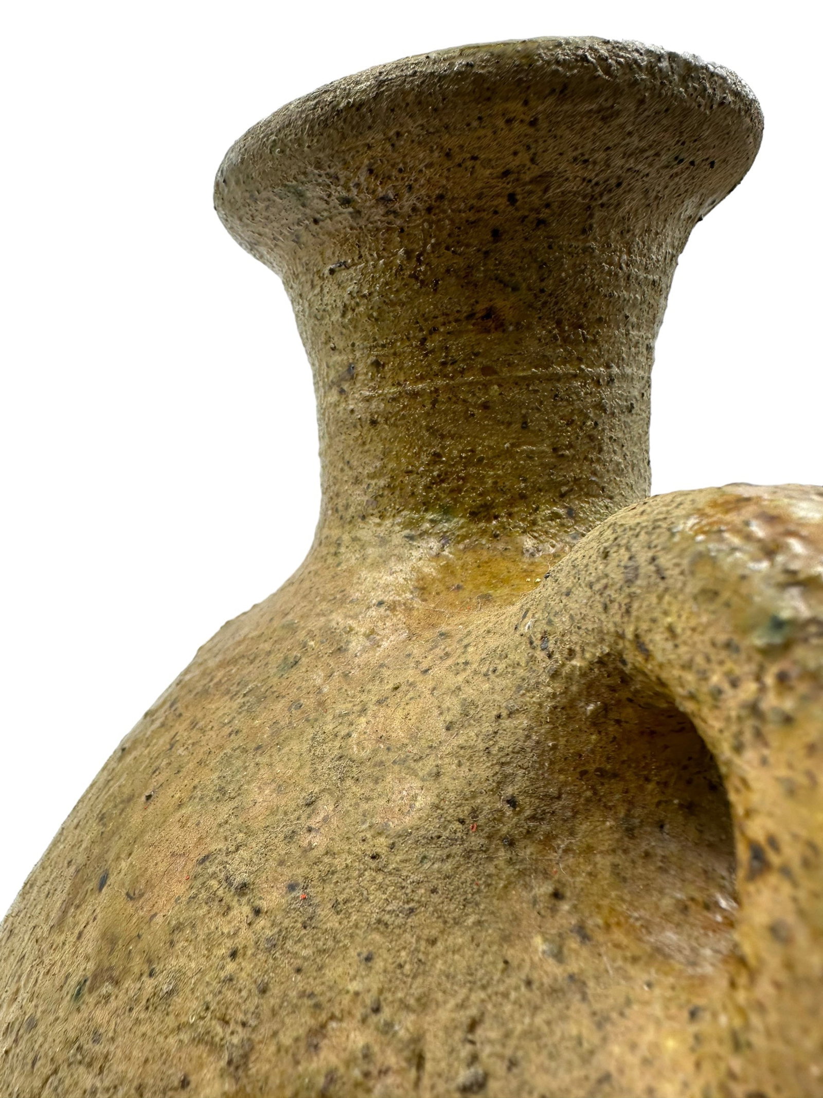 Handcrafted Green Tamegroute Pottery Jug – Natural Glaze - 7
