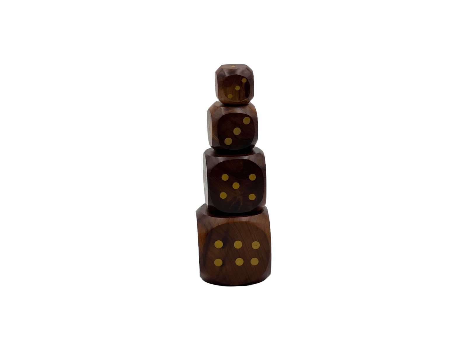 Handcrafted Thuya Wood Domino Dice – Set of 4 - 2