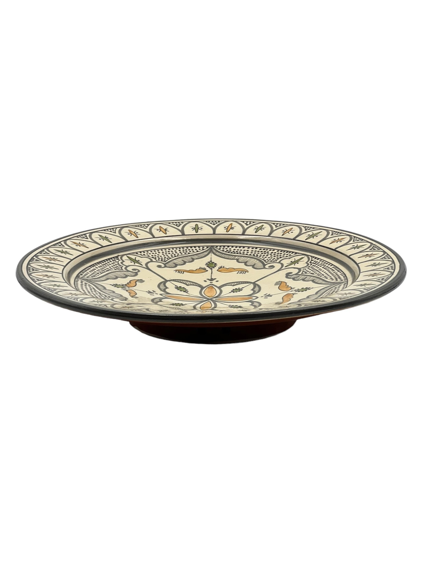 Vintage Handcrafted Clay Pottery Plate – Natural Pigments - 10