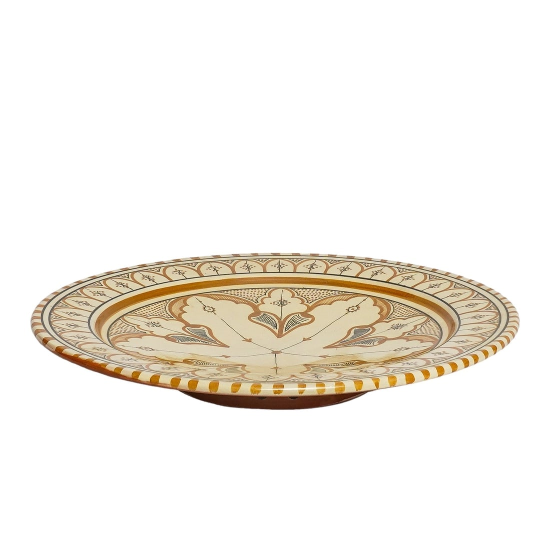 Vintage Handcrafted Clay Pottery Plate – Natural Pigments - 3