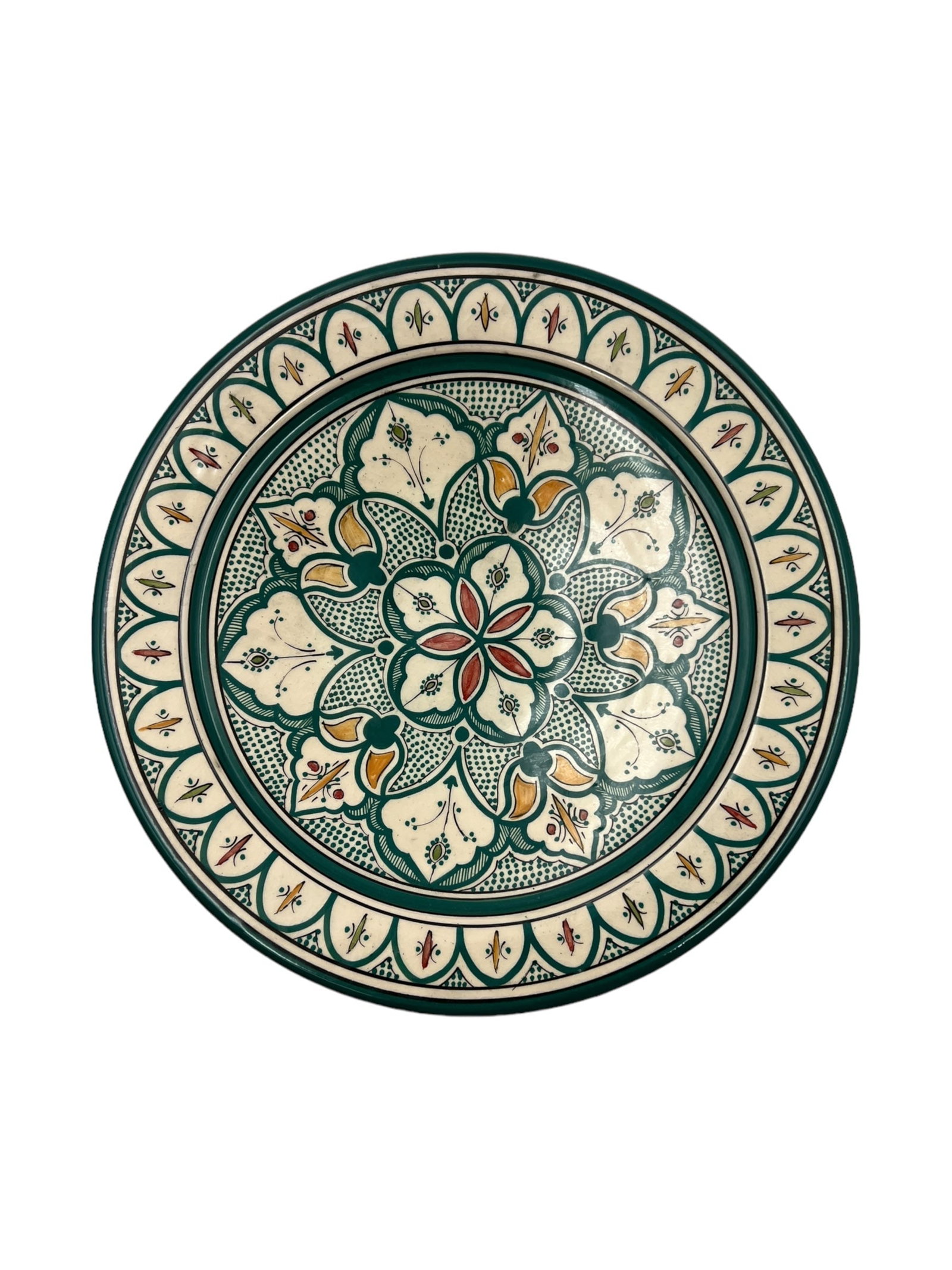 Vintage Handcrafted Clay Pottery Plate – Natural Pigments - 5