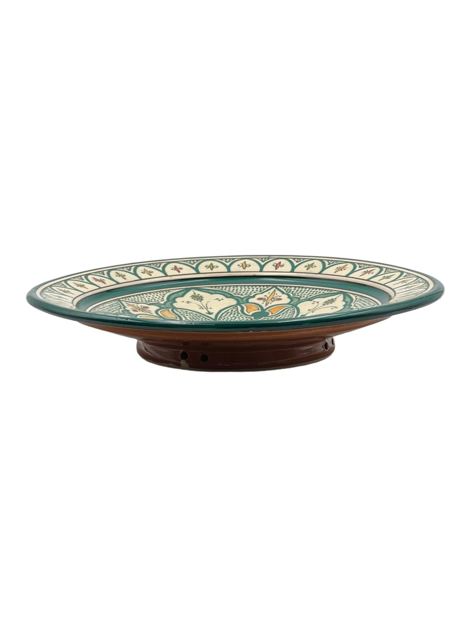 Vintage Handcrafted Clay Pottery Plate – Natural Pigments - 6