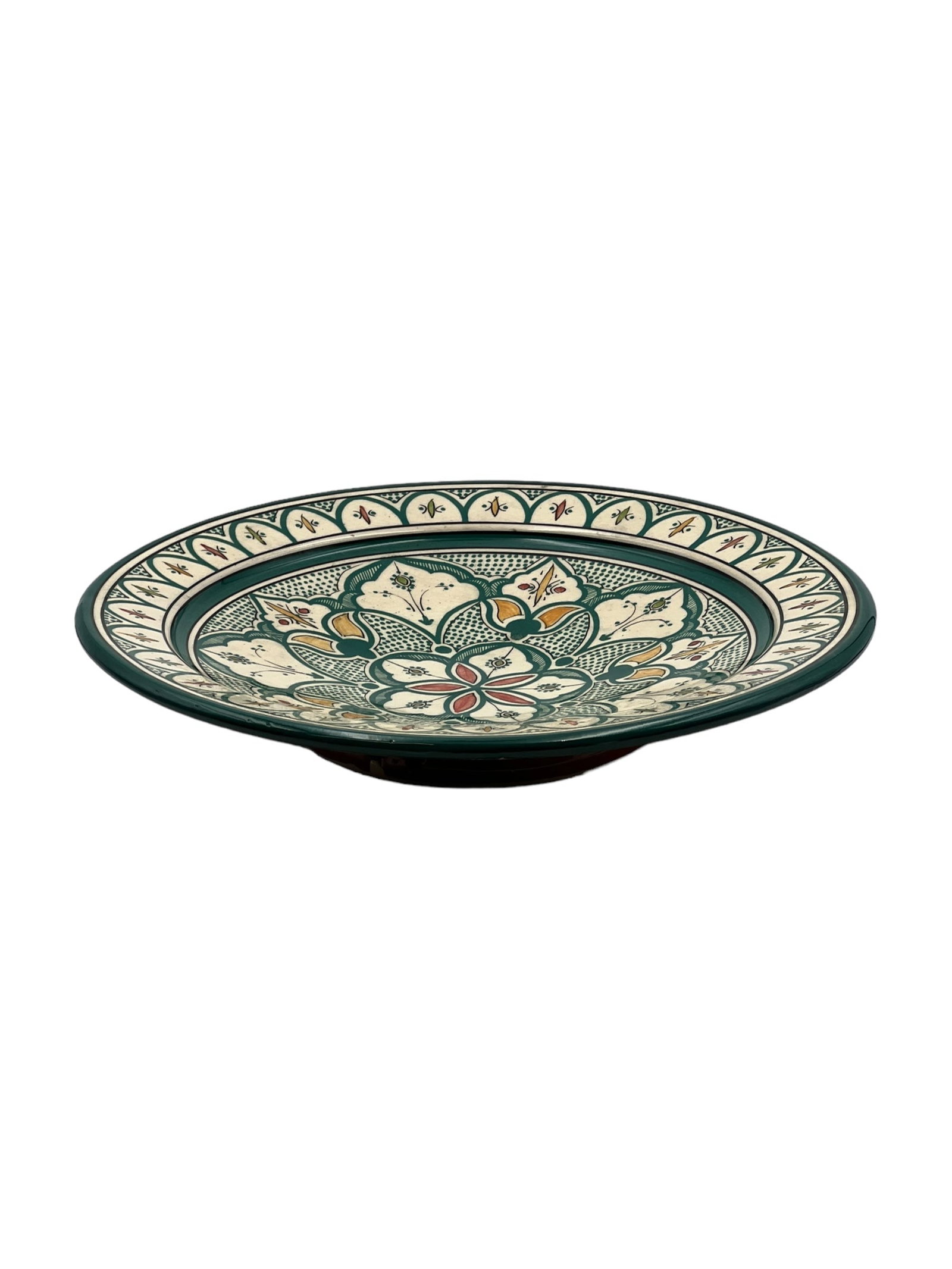 Vintage Handcrafted Clay Pottery Plate – Natural Pigments - 8