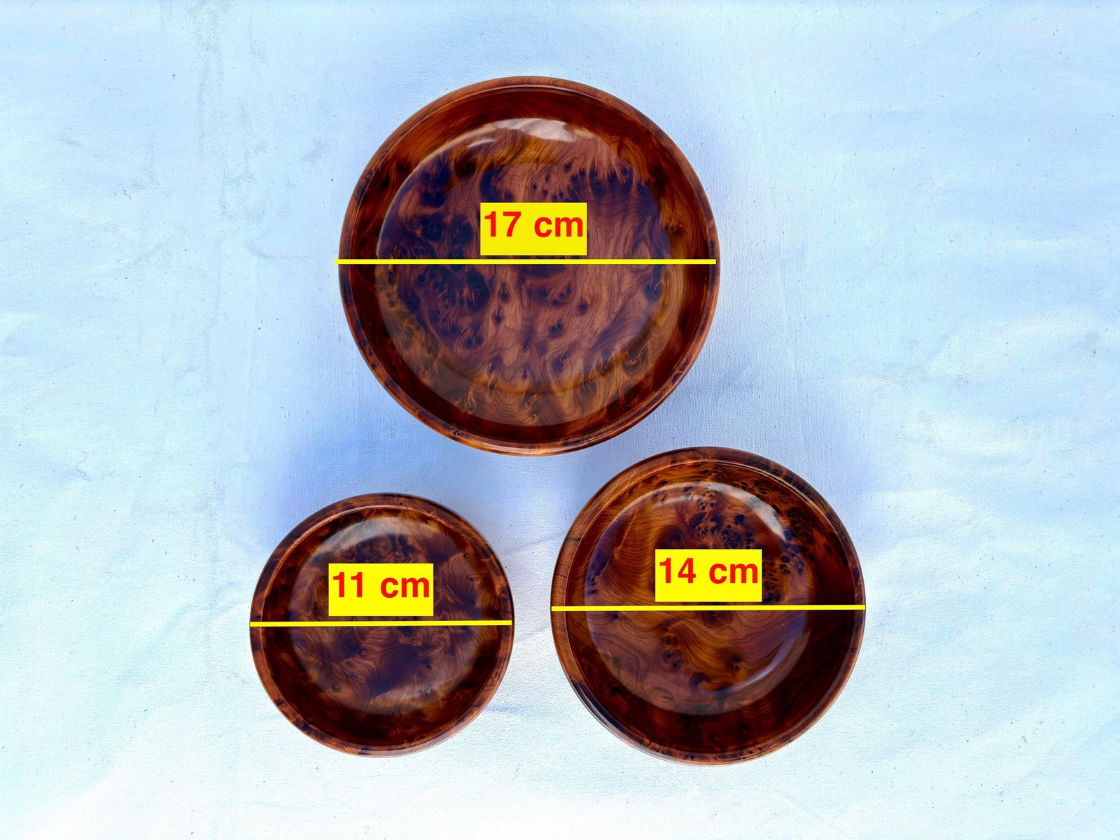 Lockable Thuya Burl Wood Jewelry Box - 2