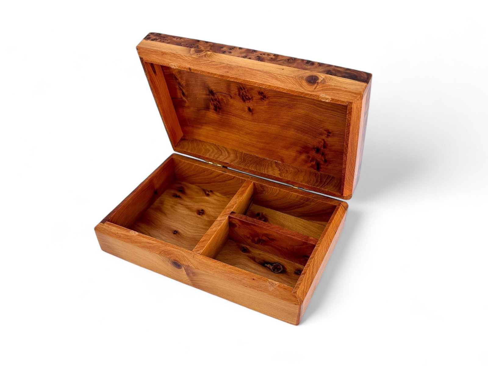 Thuya Burl Wood Jewelry Box – 8 × 5" - 2