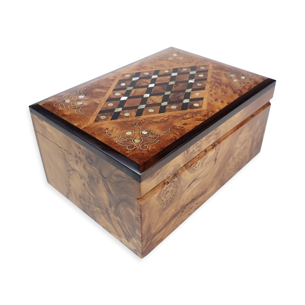 Handmade Thuya Wood Jewelry Organizer - 2