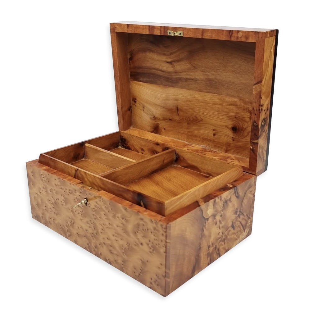 Handmade Thuya Wood Jewelry Organizer - 3