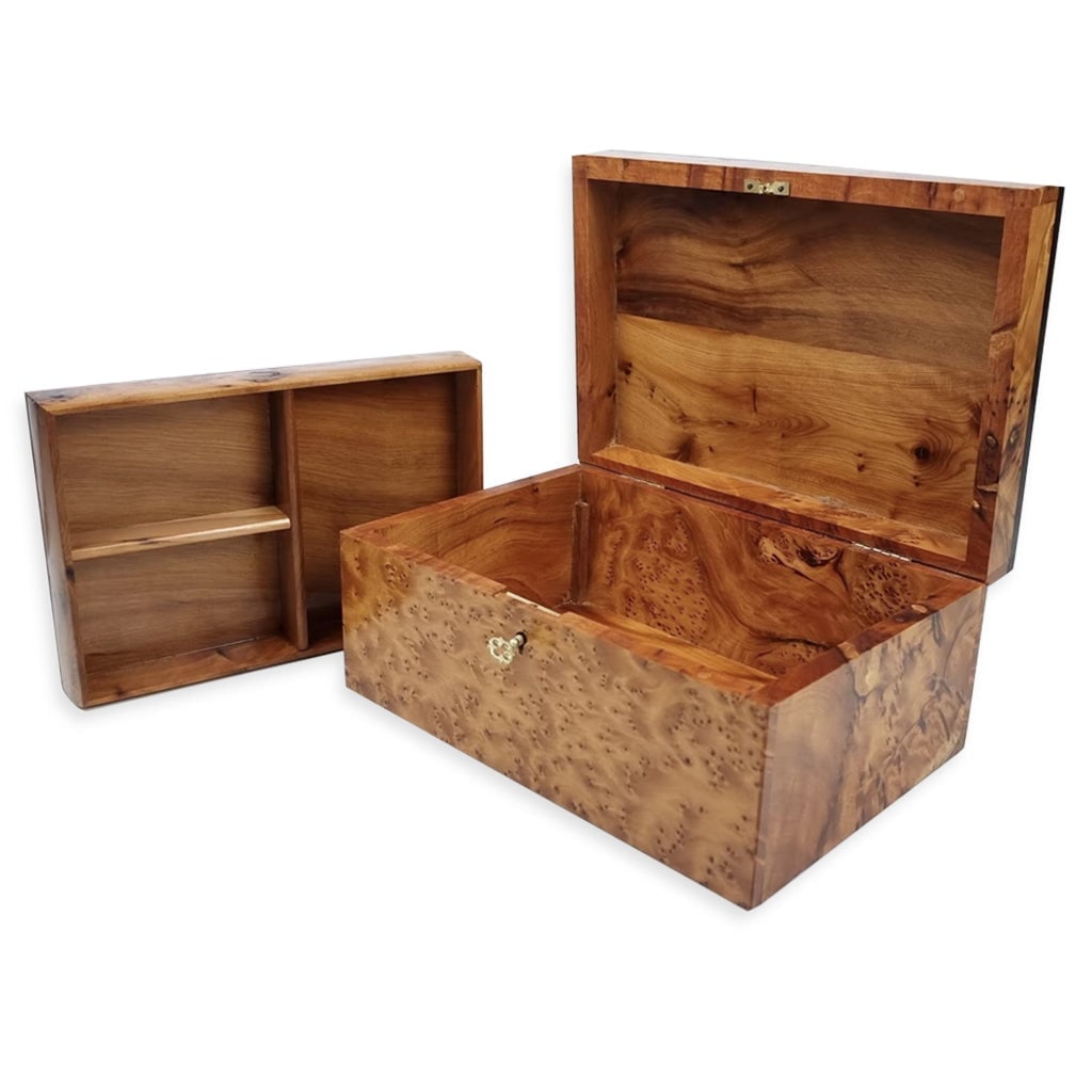 Handmade Thuya Wood Jewelry Organizer - 4
