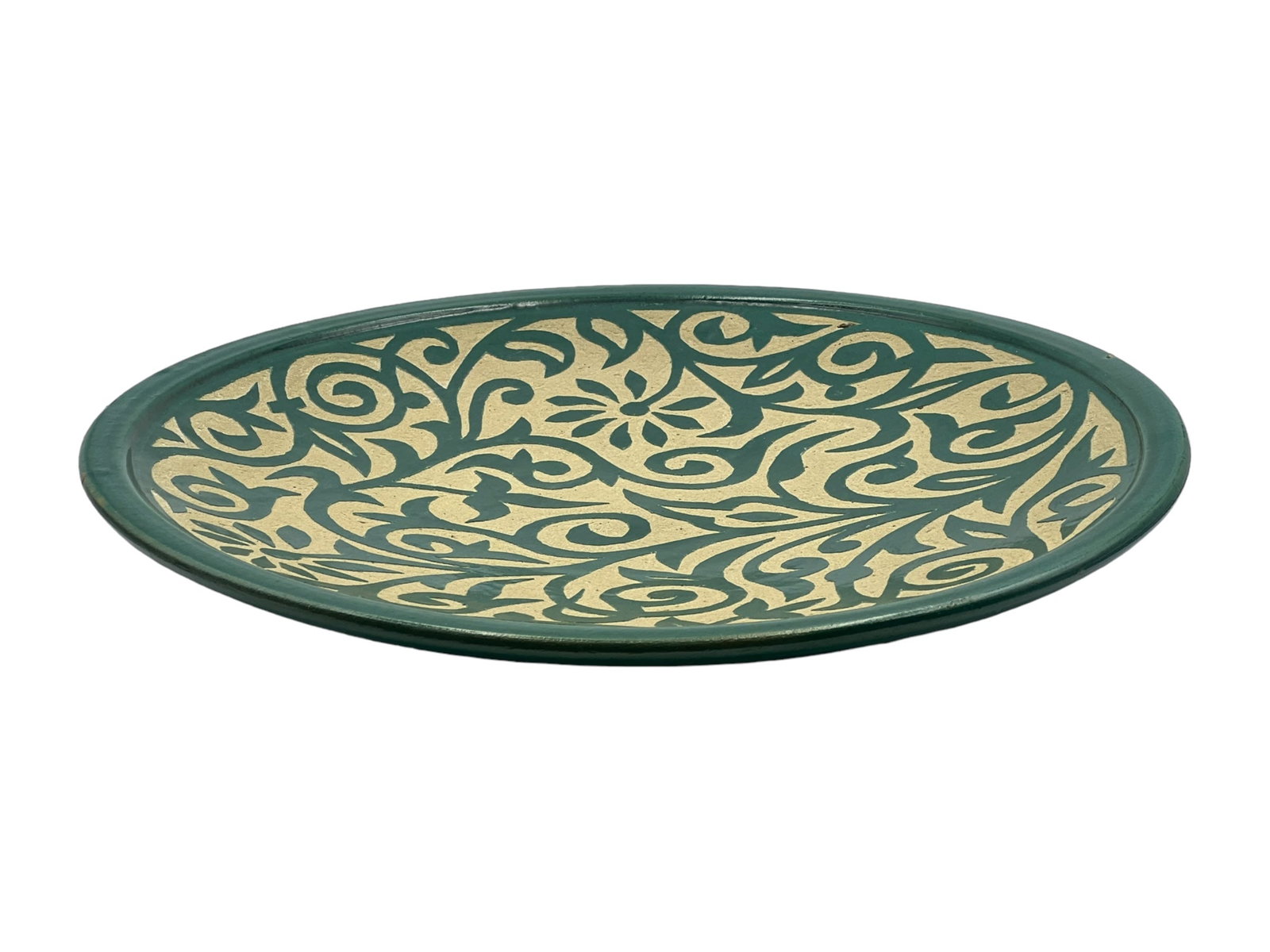 Handcrafted Mint Clay Pottery Plates – Natural Pigments - 4