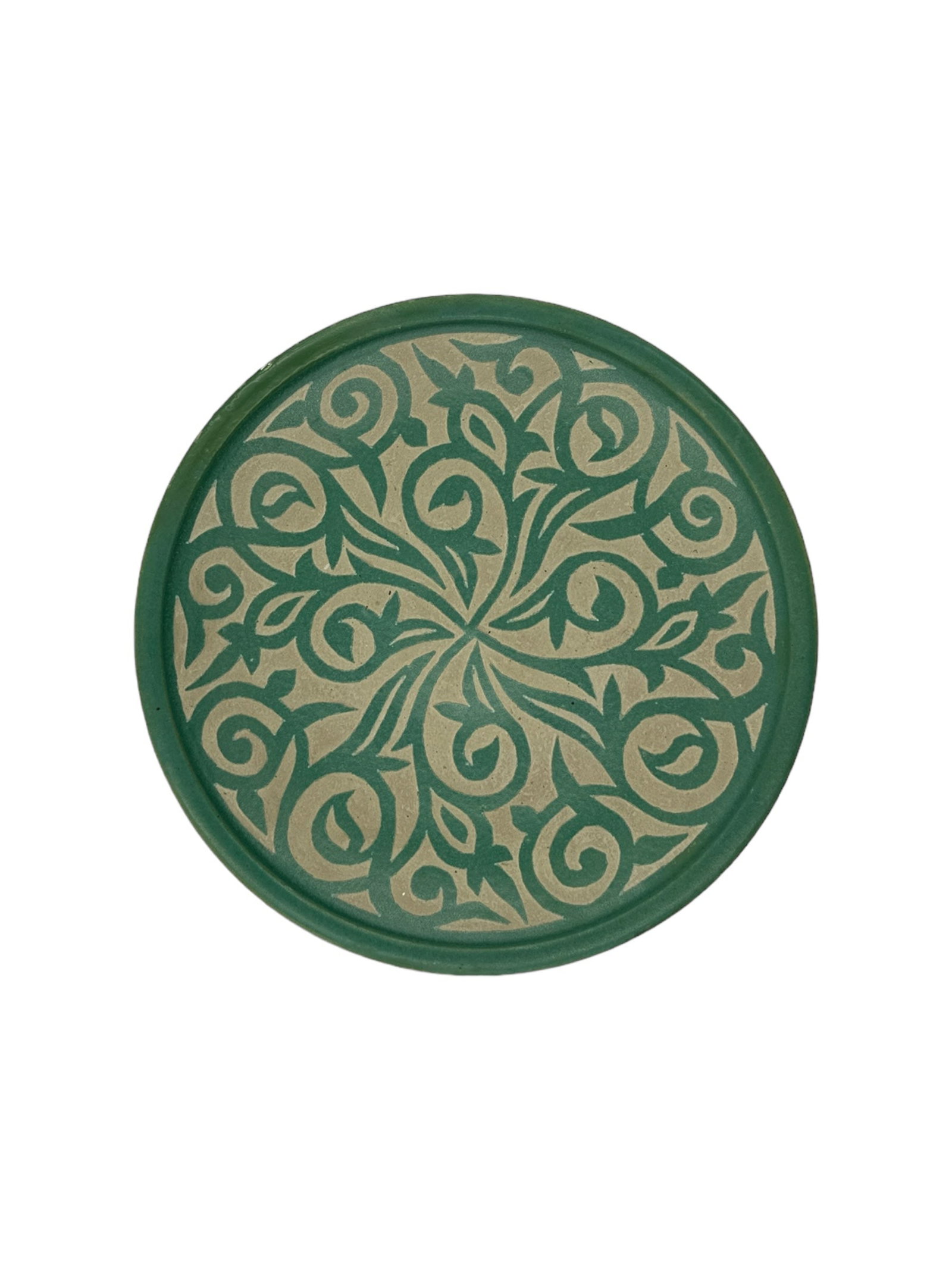 Handcrafted Mint Clay Pottery Plates – Natural Pigments - 5