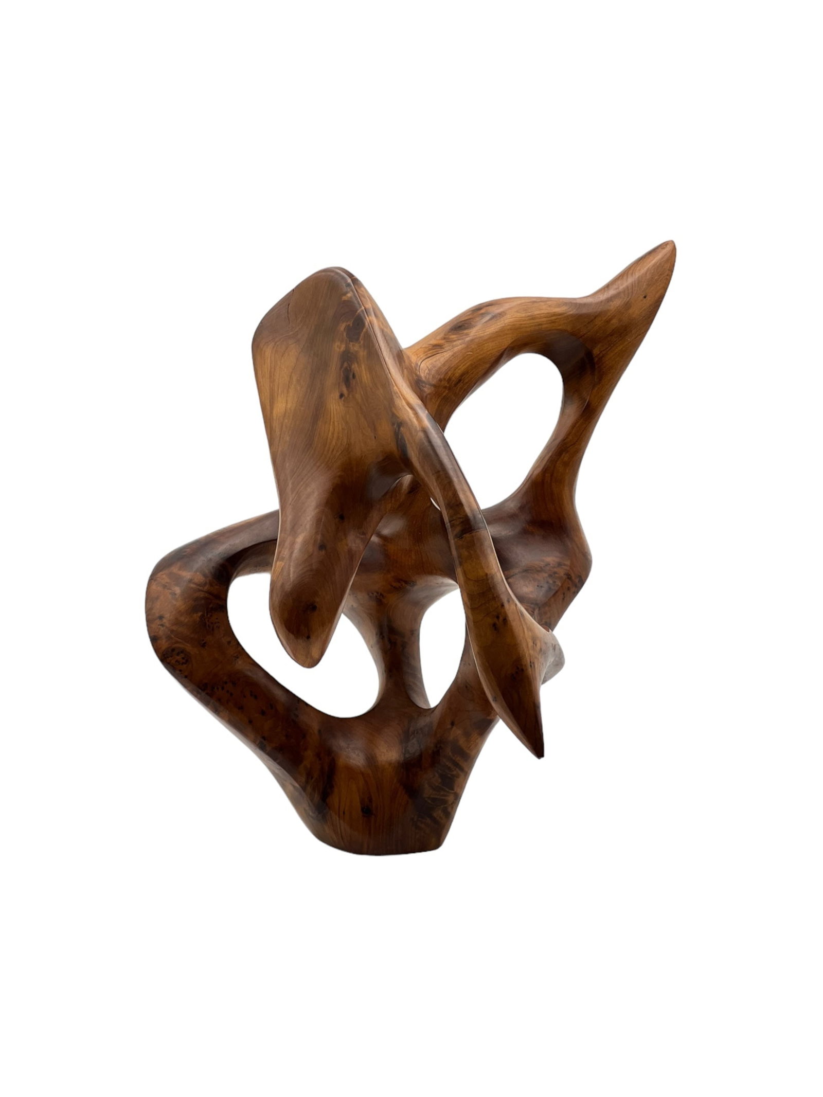 Handcrafted Thuya Wood Decorative Sculpture - 2