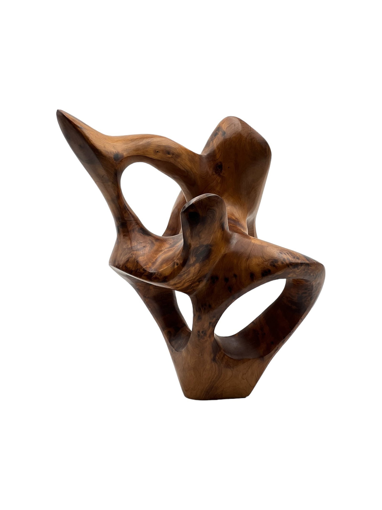 Handcrafted Thuya Wood Decorative Sculpture - 4