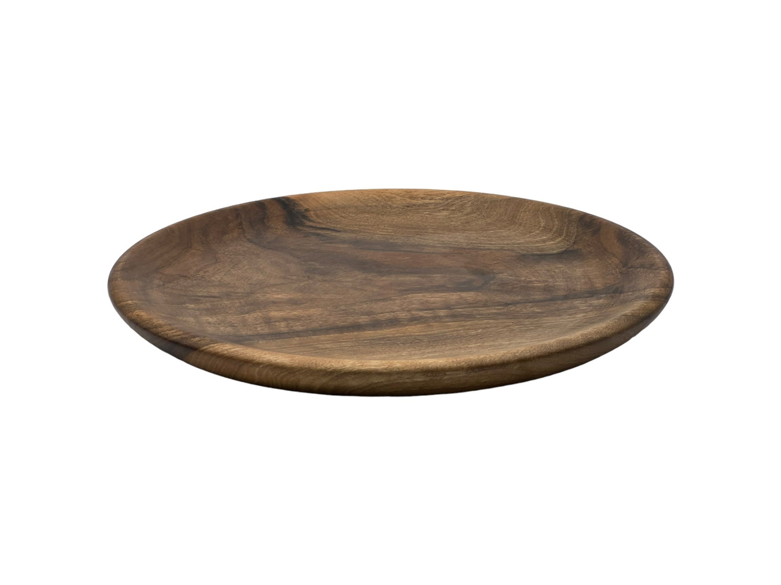 Handcrafted Walnut Wood Plates – Set of 3 - 4