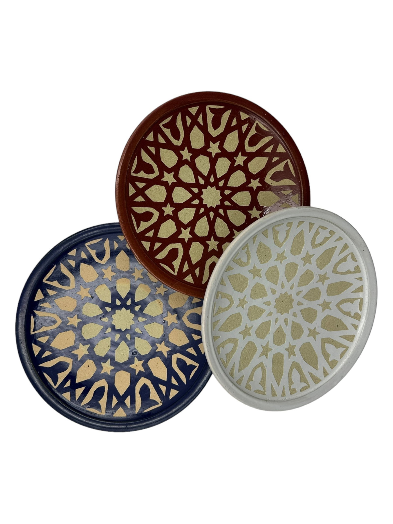 Handcrafted Emerald Clay Pottery Plate – Natural Pigments - 13