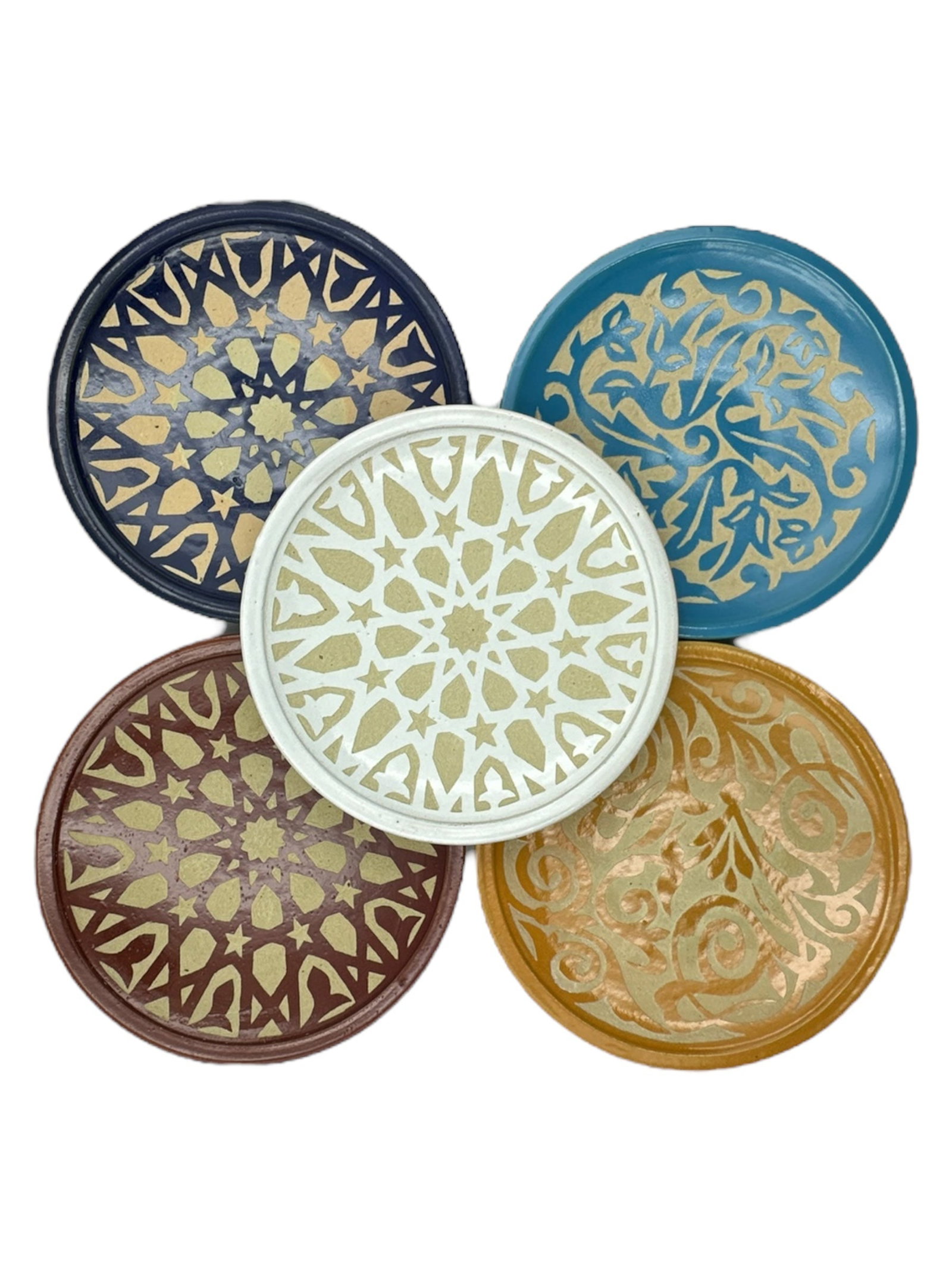 Handcrafted Emerald Clay Pottery Plate – Natural Pigments - 15