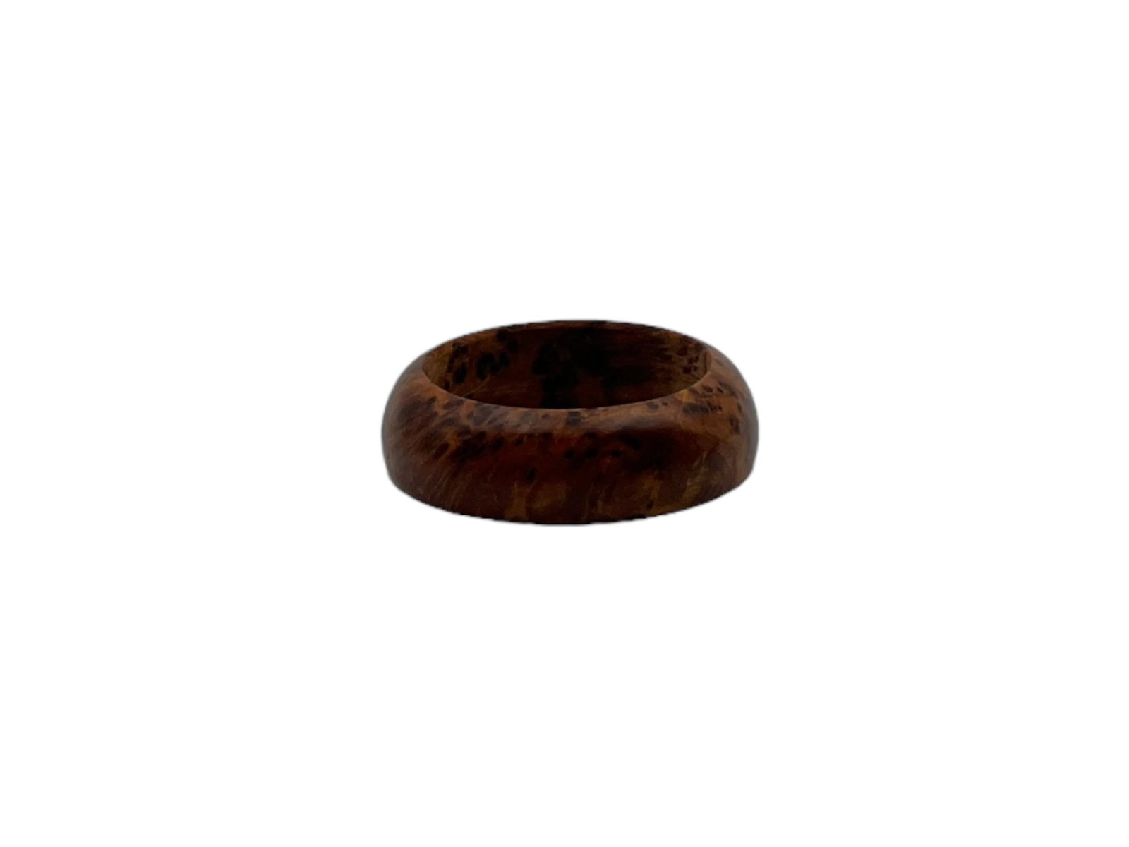 Handcrafted Thuya Wood Decorative Egg with Stand - 7