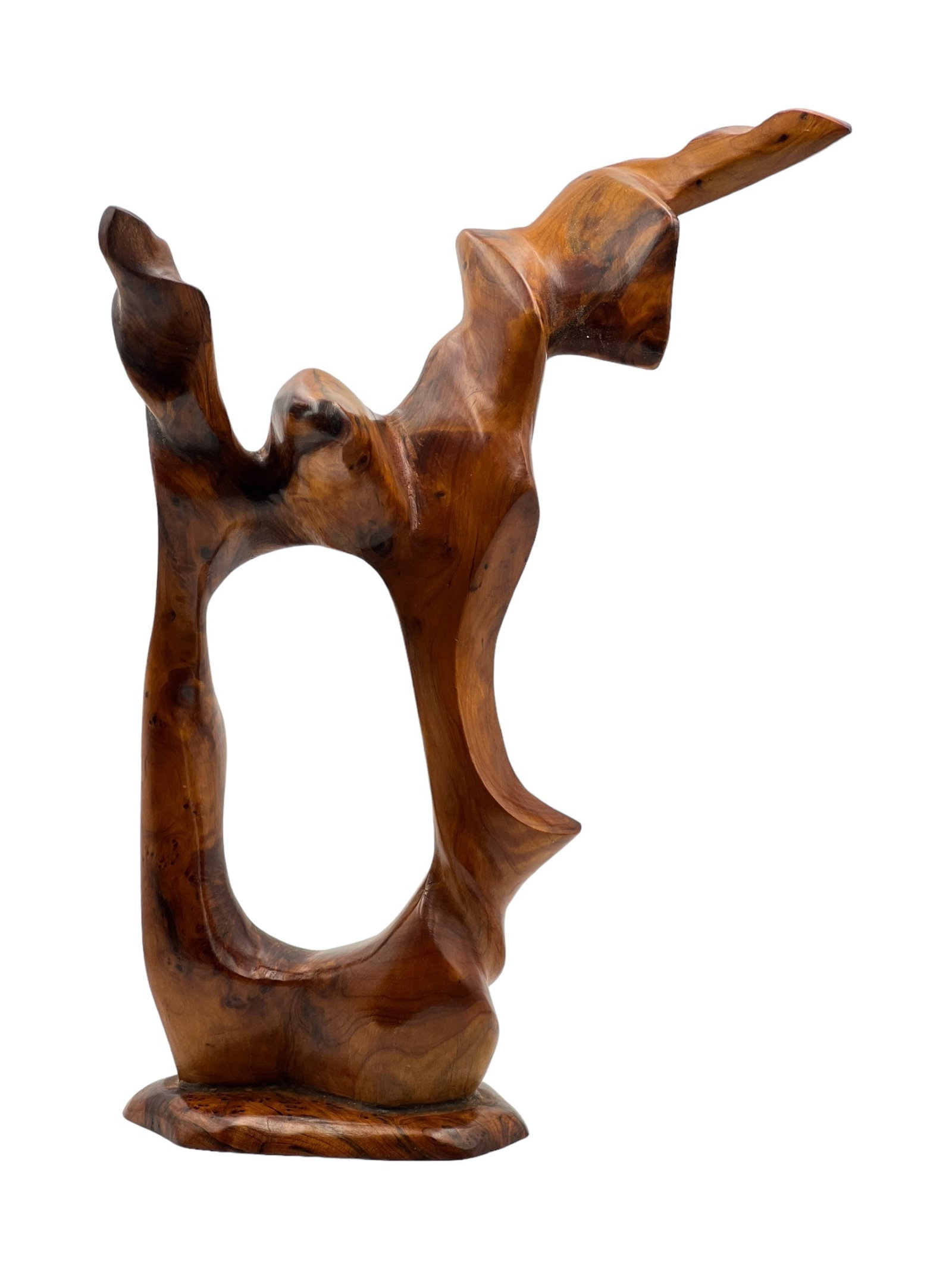 Handcrafted Thuya Wood Decorative Sculpture - 4