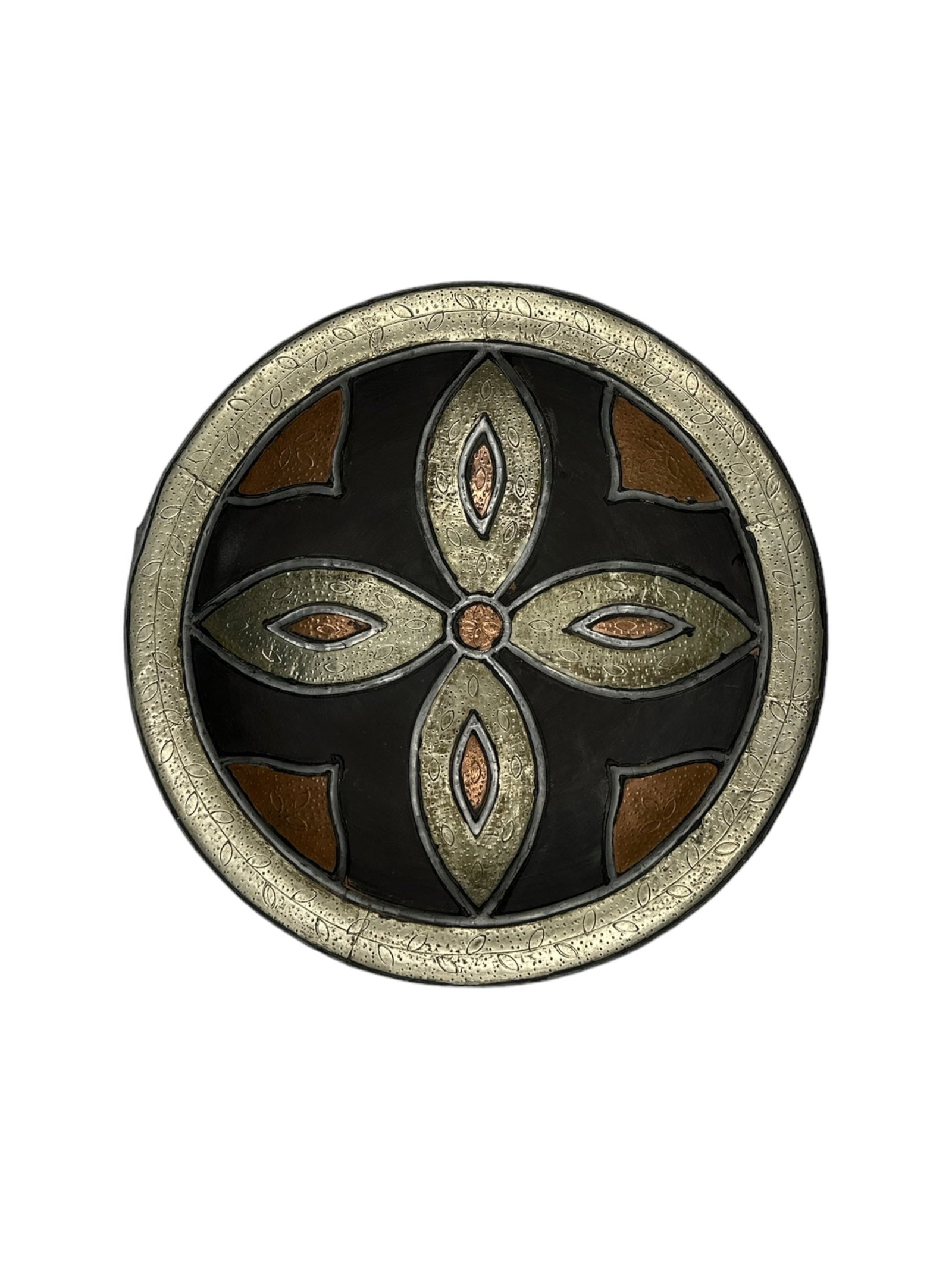 Handcrafted Copper-Tone Clay Pottery Plate – Natural Pigments - 3