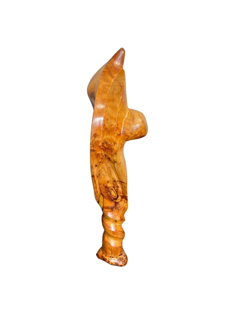 Handcrafted Thuya Wood Decorative Sculpture - 2