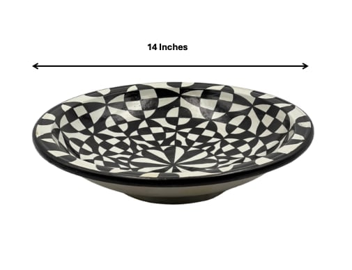 Handcrafted Clay Pottery Plate – Natural Pigments - 3