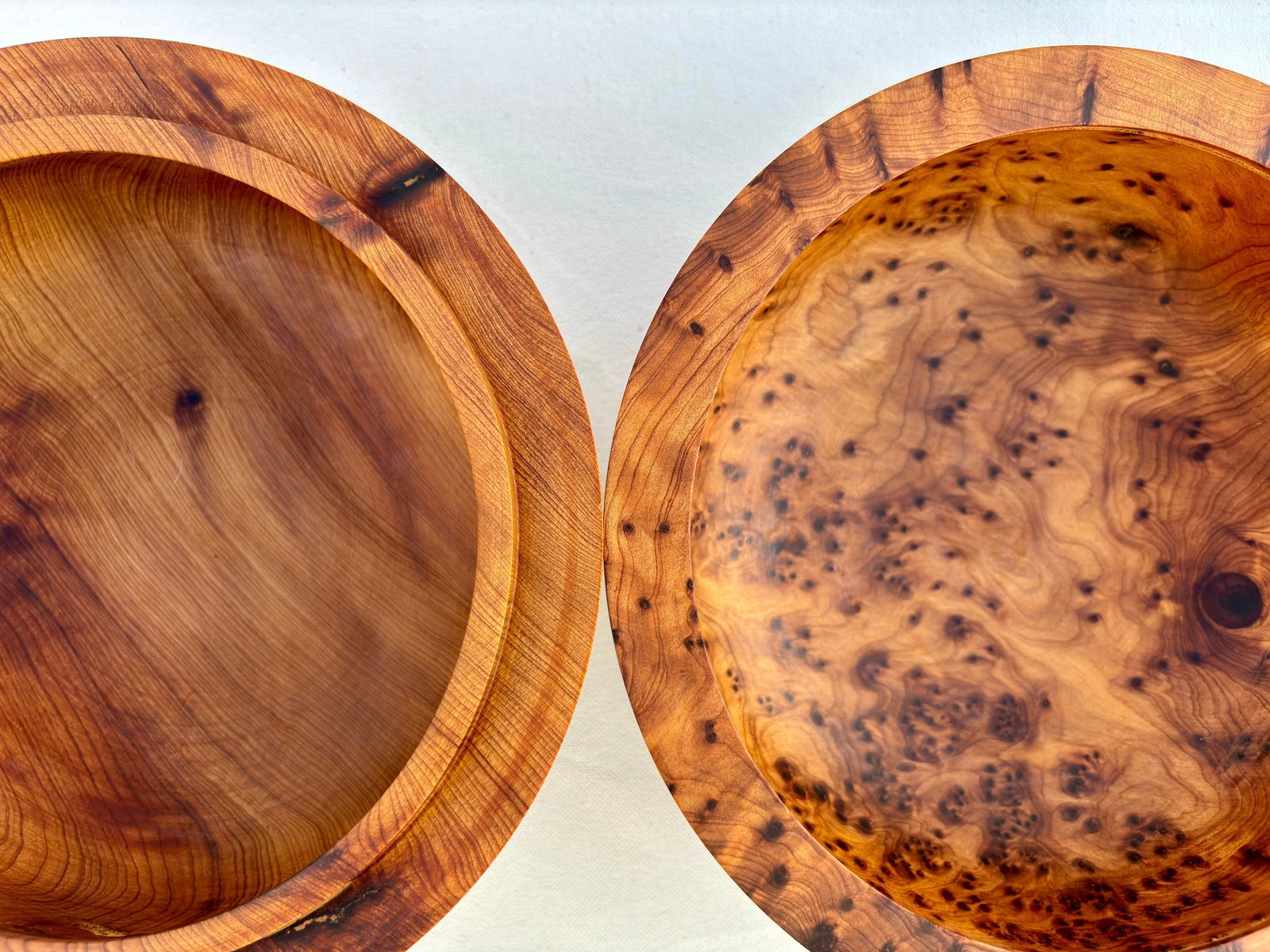 Lockable Thuya Burl Wood Jewelry Box – 8 × 8" - 10