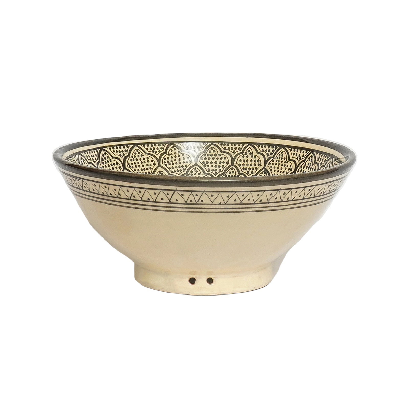 Vintage Handcrafted Clay Pottery Bowl – Natural Pigments - 3