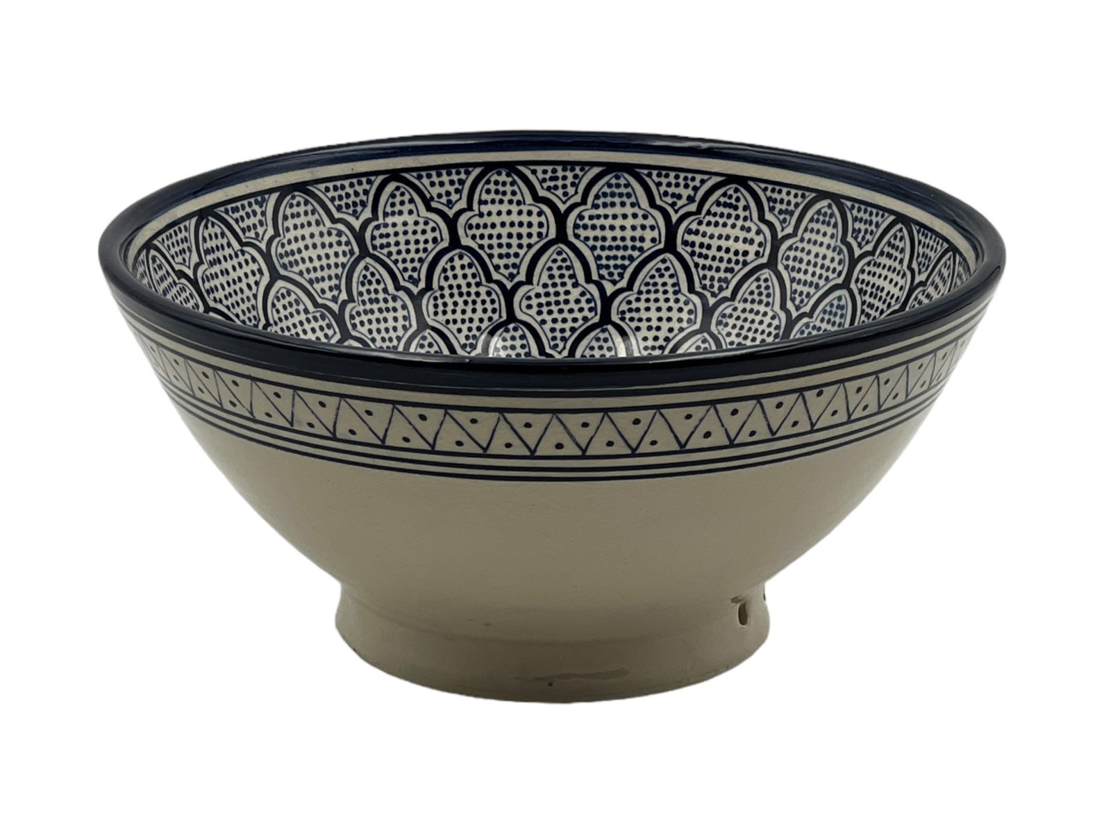 Vintage Handcrafted Clay Pottery Bowl – Natural Pigments - 5