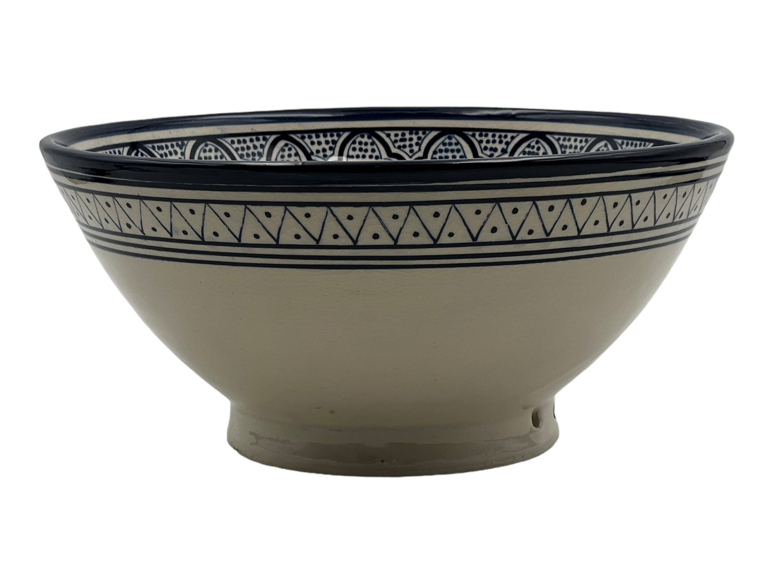 Vintage Handcrafted Clay Pottery Bowl – Natural Pigments - 6