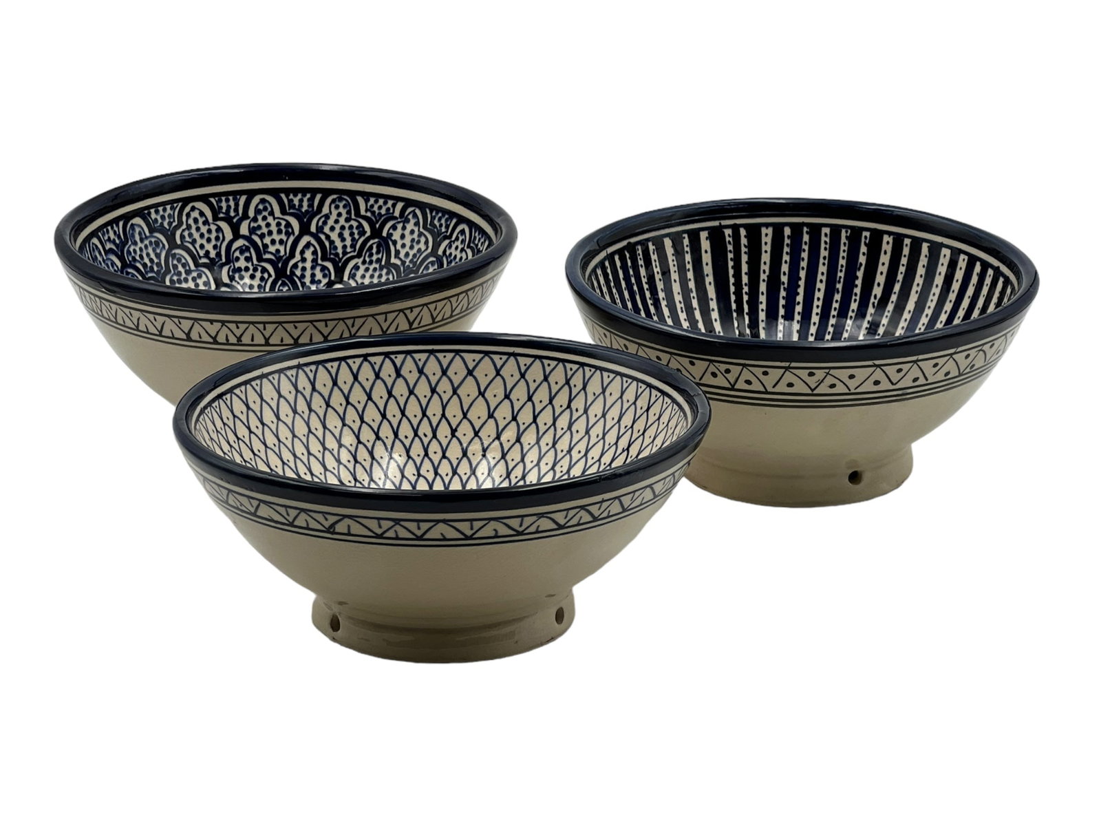 Vintage Handcrafted Clay Pottery Bowl – Natural Pigments - 7
