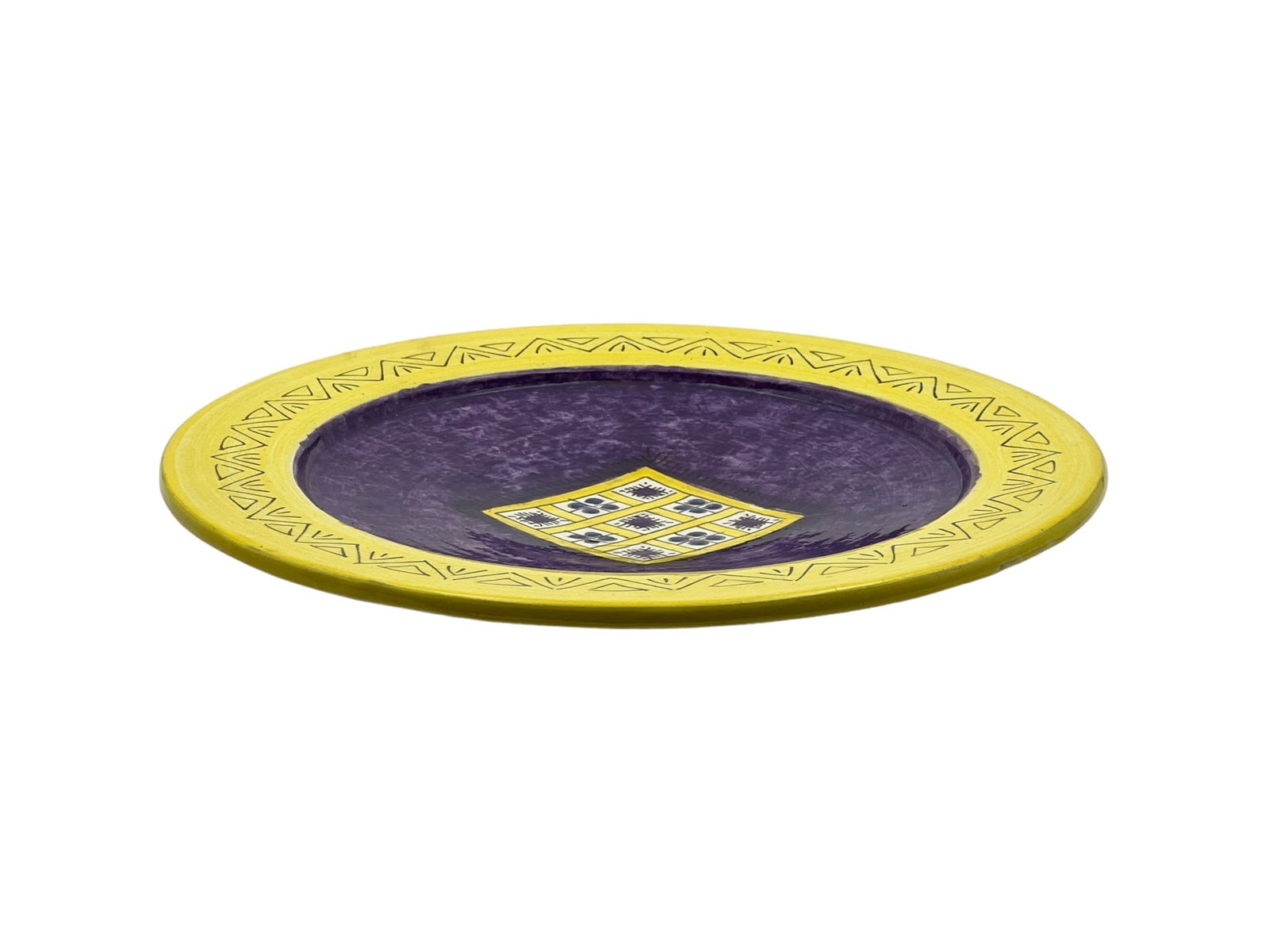 Handcrafted Clay Pottery Plate – Natural Pigments - 2