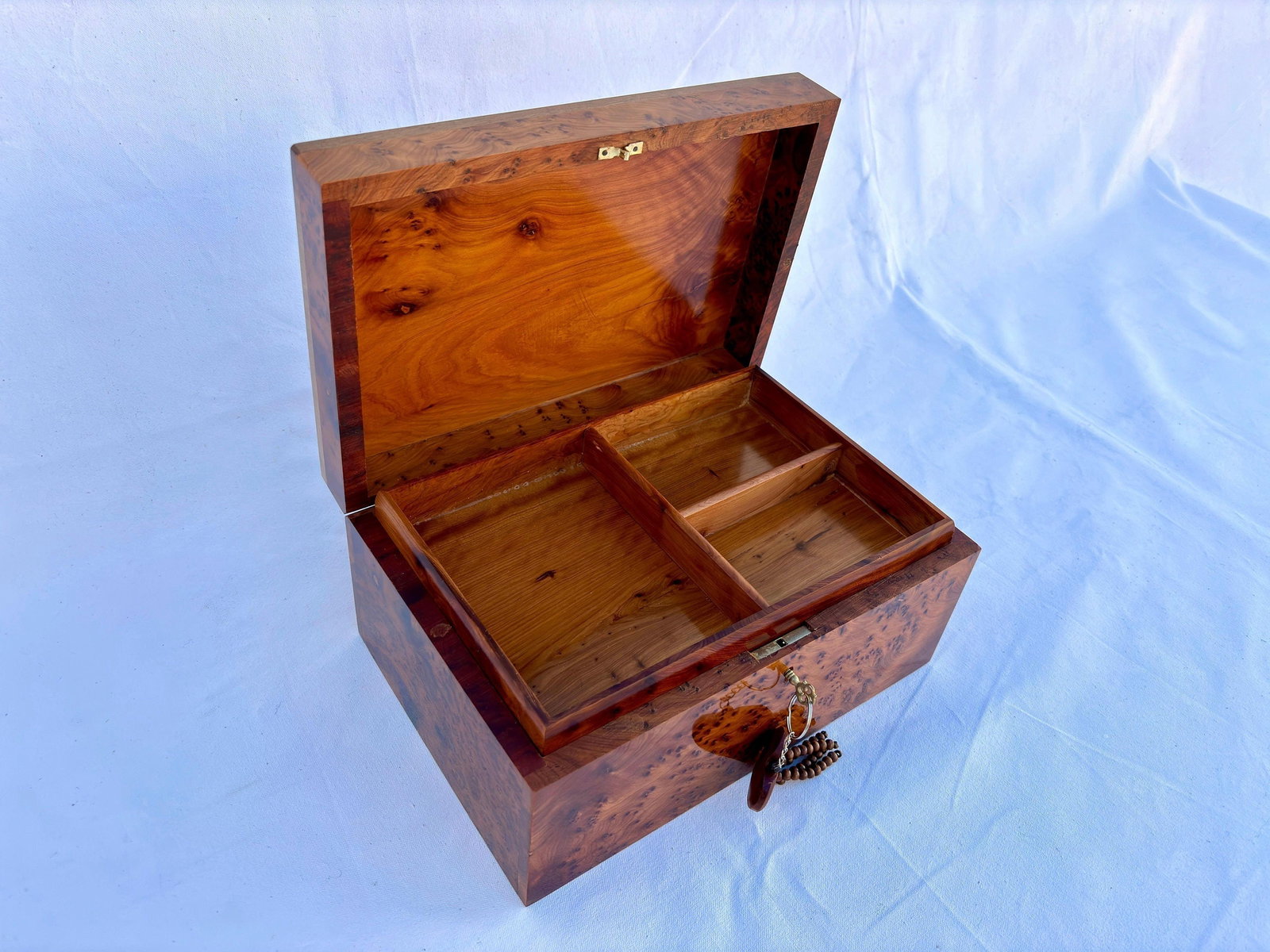 Vintage Hand-Carved Wooden Storage Chest – Berber Style - 3