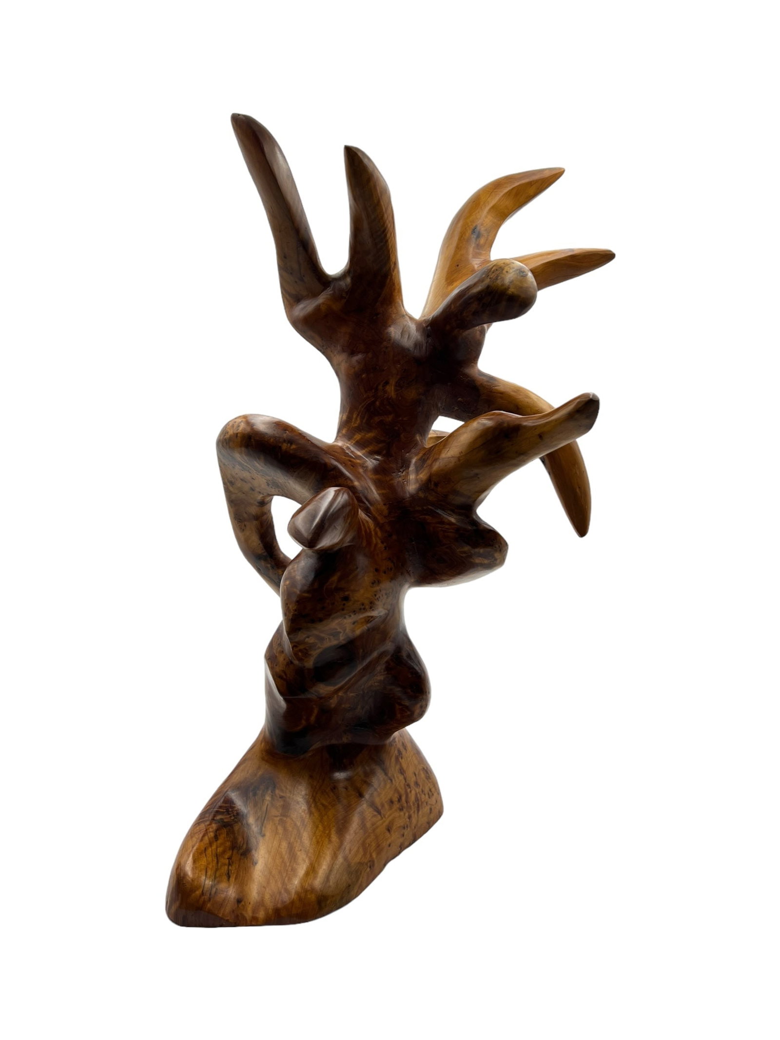 Handcrafted Thuya Wood Decorative Sculpture - 2