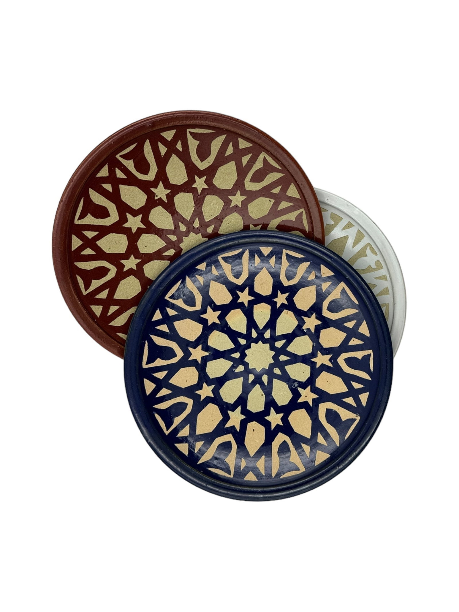 Handcrafted Dark Brown Clay Pottery Plate – Natural Pigments - 9