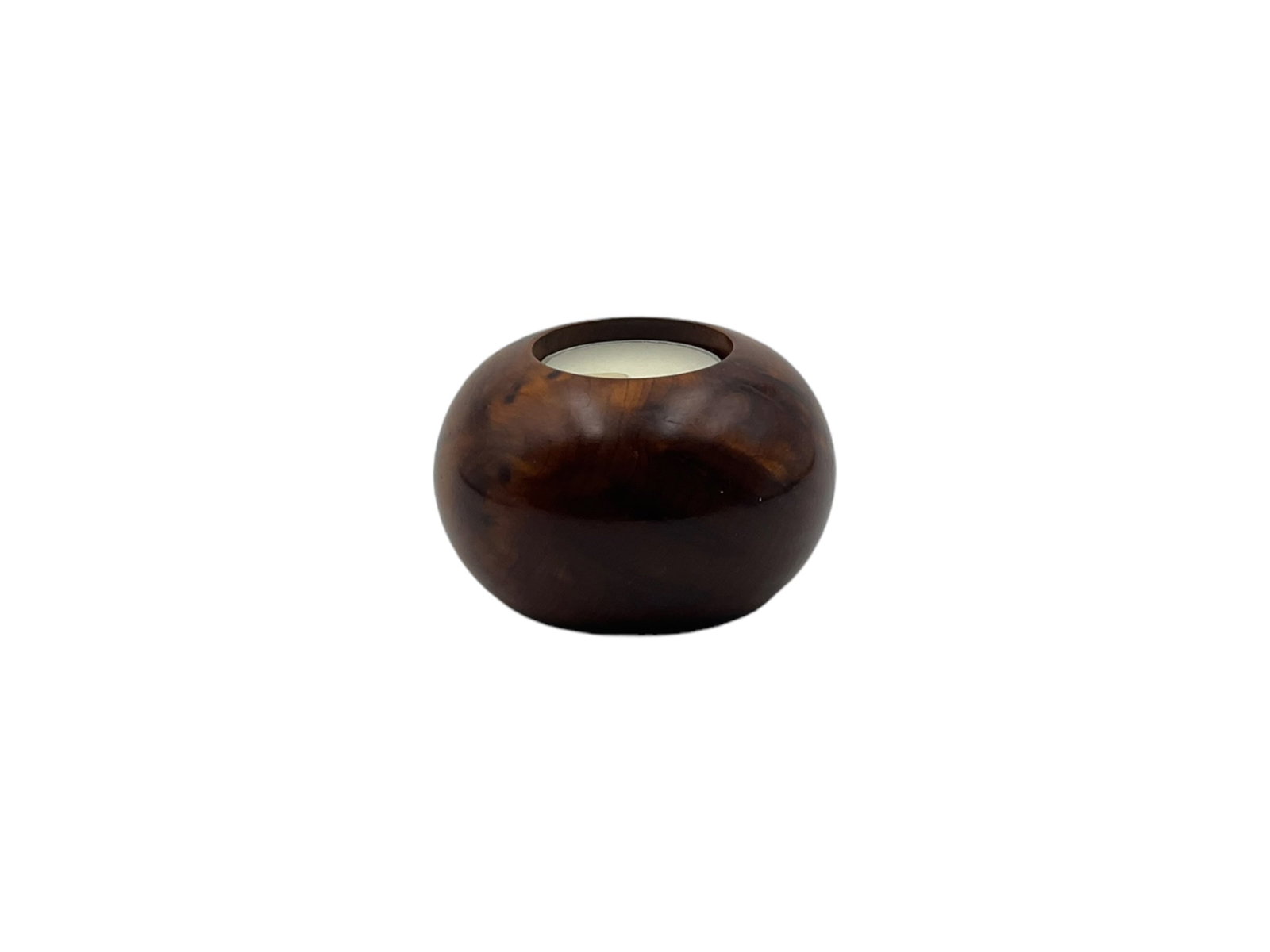 Thuya Wood Tea Light Candle Holders – Set of 2 - 3