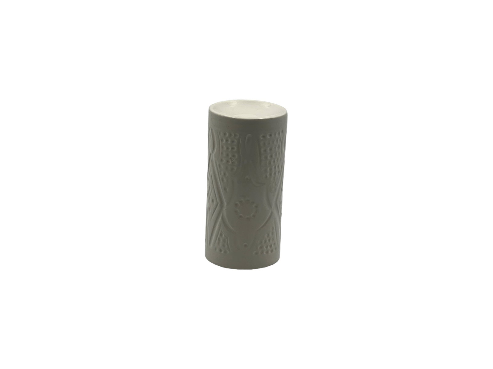 Vintage White Clay Scented Oil Burner – Natural Dyes and Real Gold Foil - 5