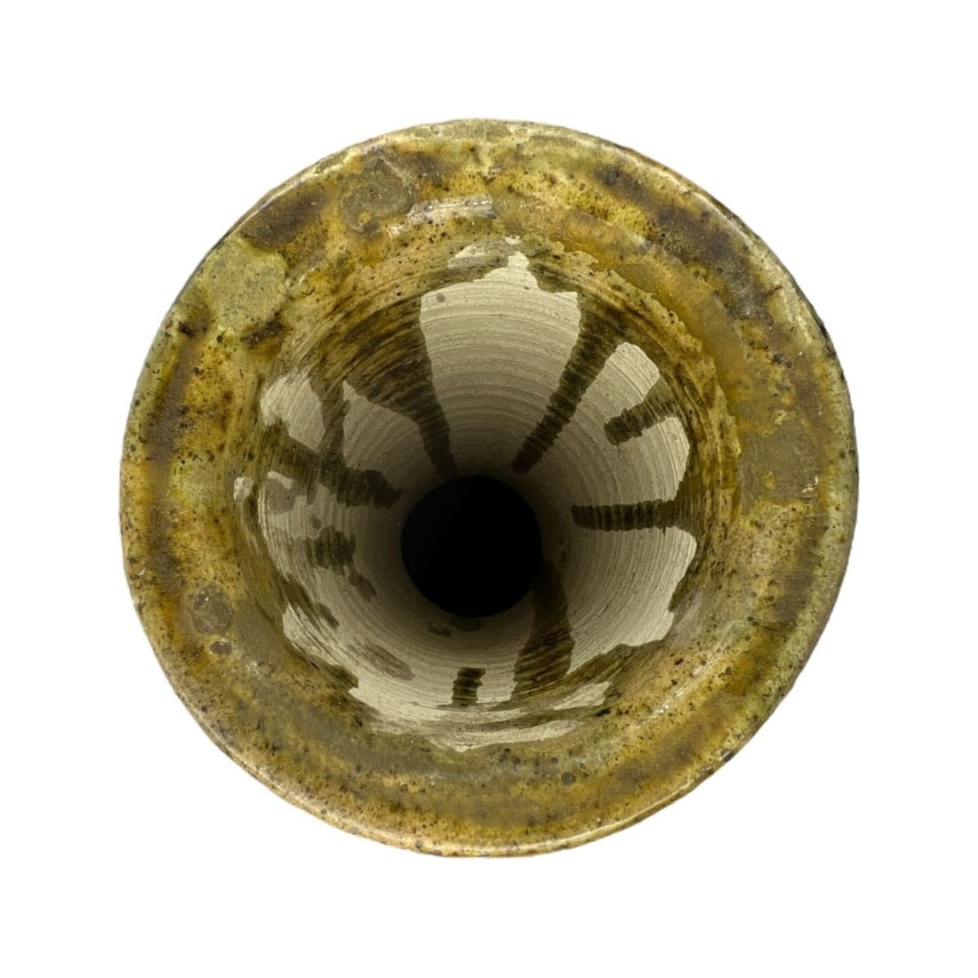 Handcrafted Green Tamegroute Pottery Vase – Natural Glaze - 5
