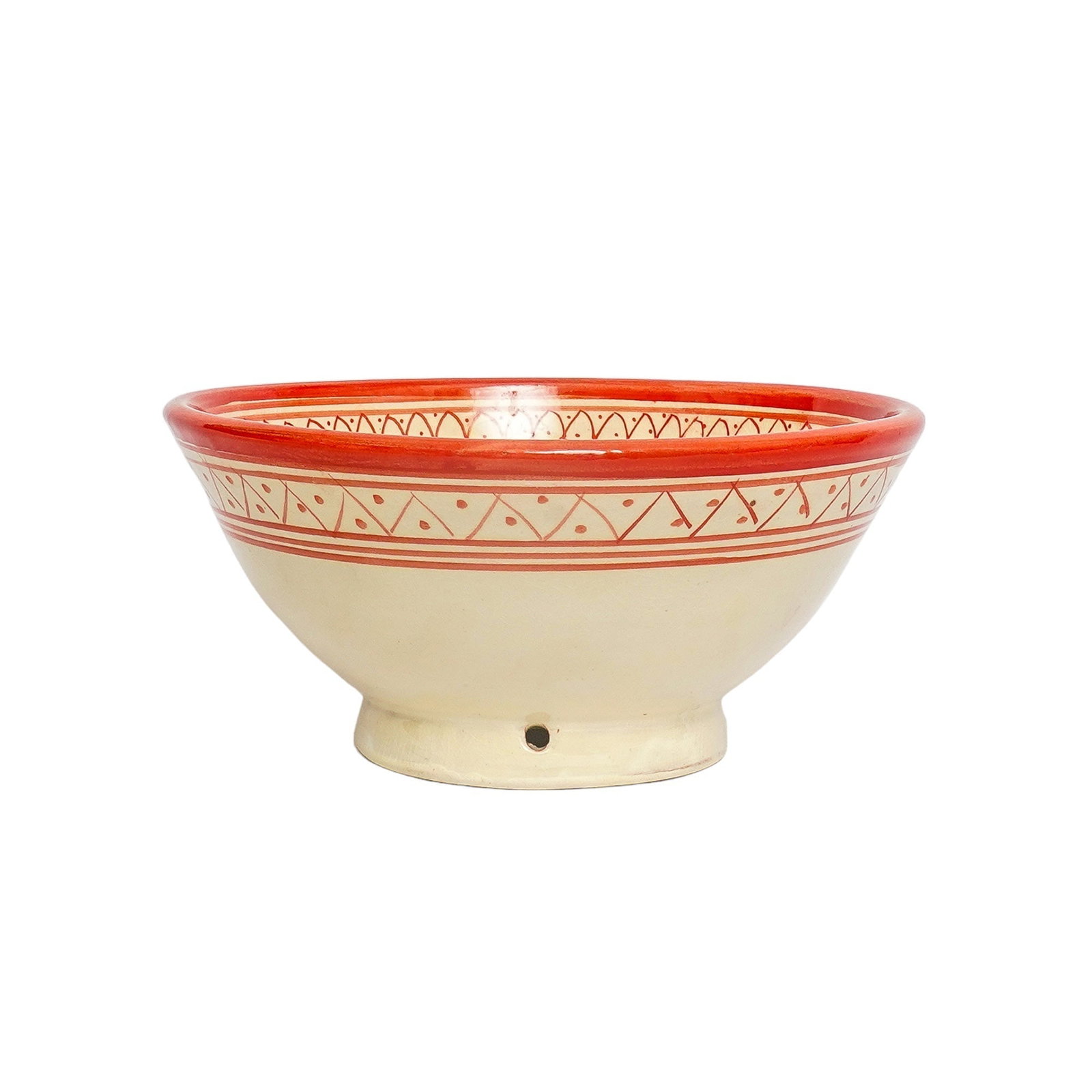 Vintage Handcrafted Clay Pottery Bowl – Natural Pigments - 15