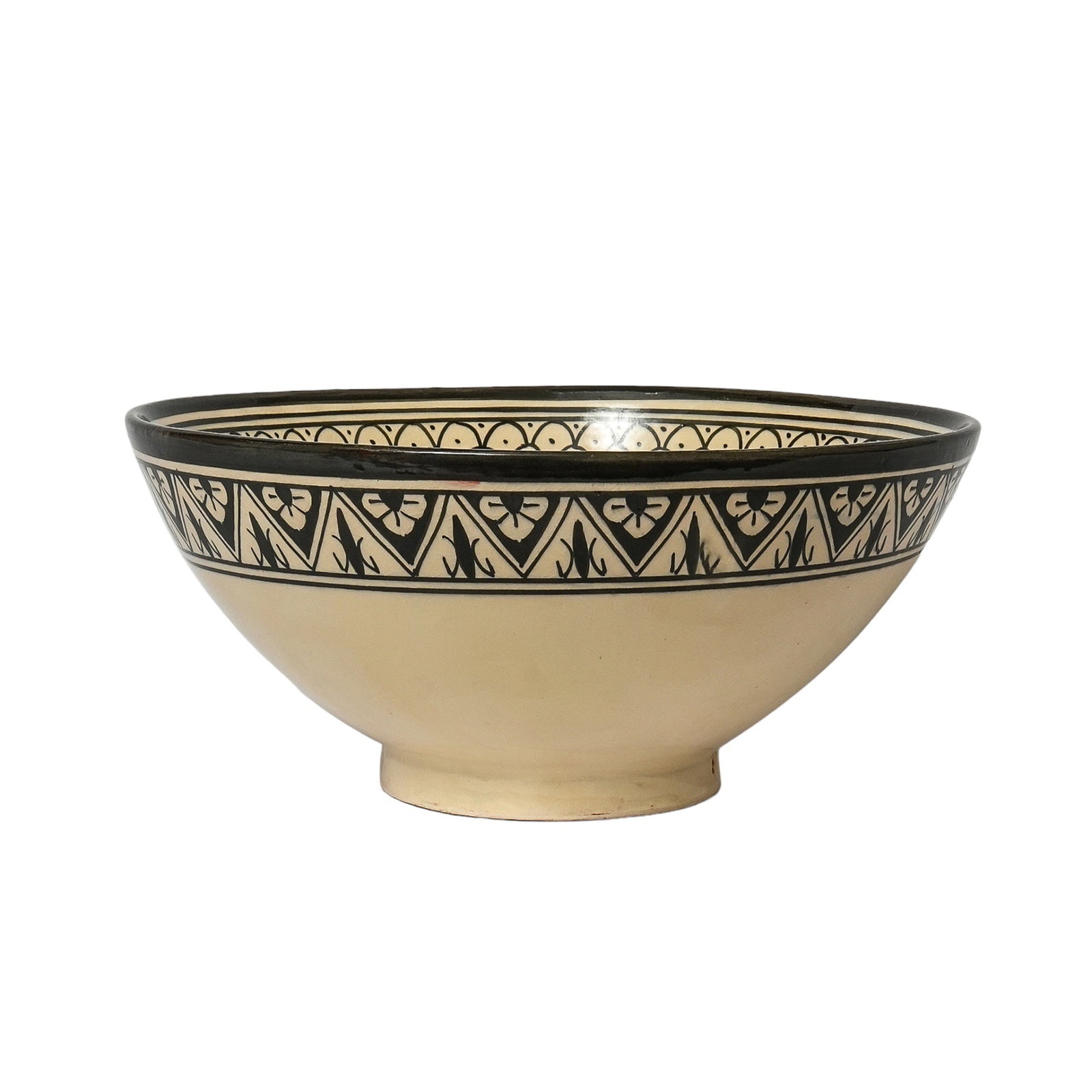 Vintage Handcrafted Clay Pottery Bowl – Natural Pigments - 3