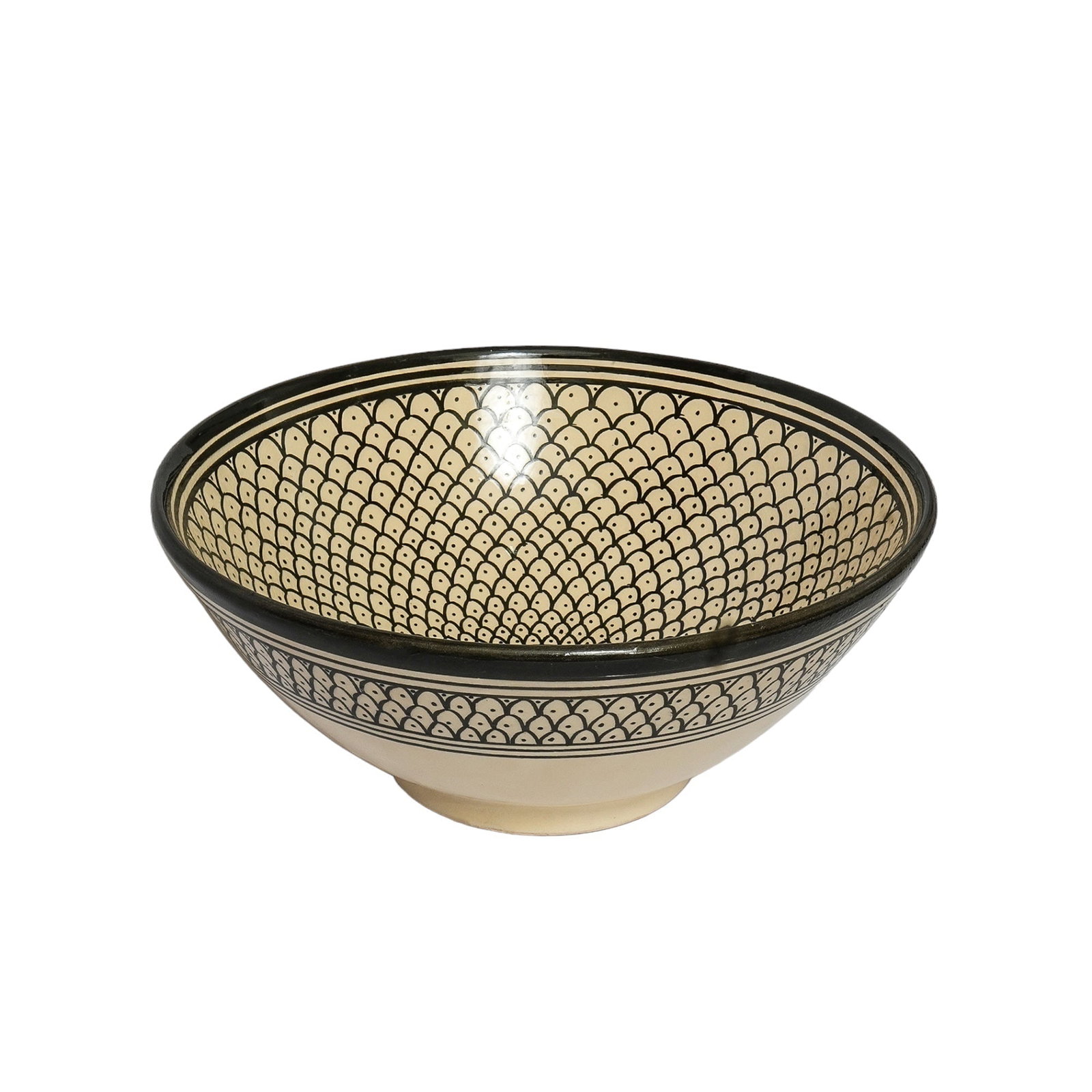 Vintage Handcrafted Clay Pottery Bowl – Natural Pigments - 5
