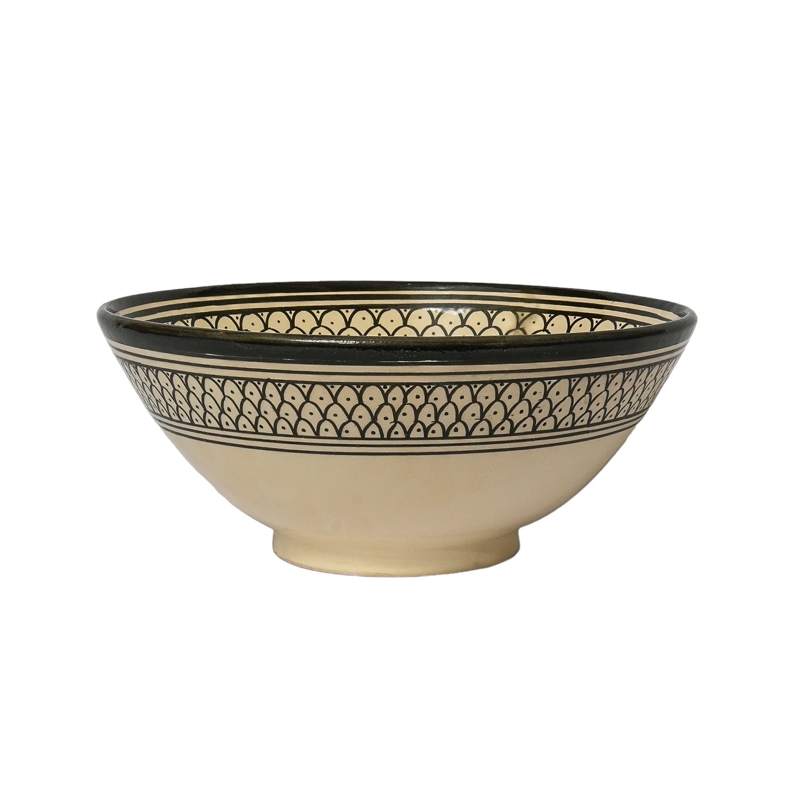 Vintage Handcrafted Clay Pottery Bowl – Natural Pigments - 6