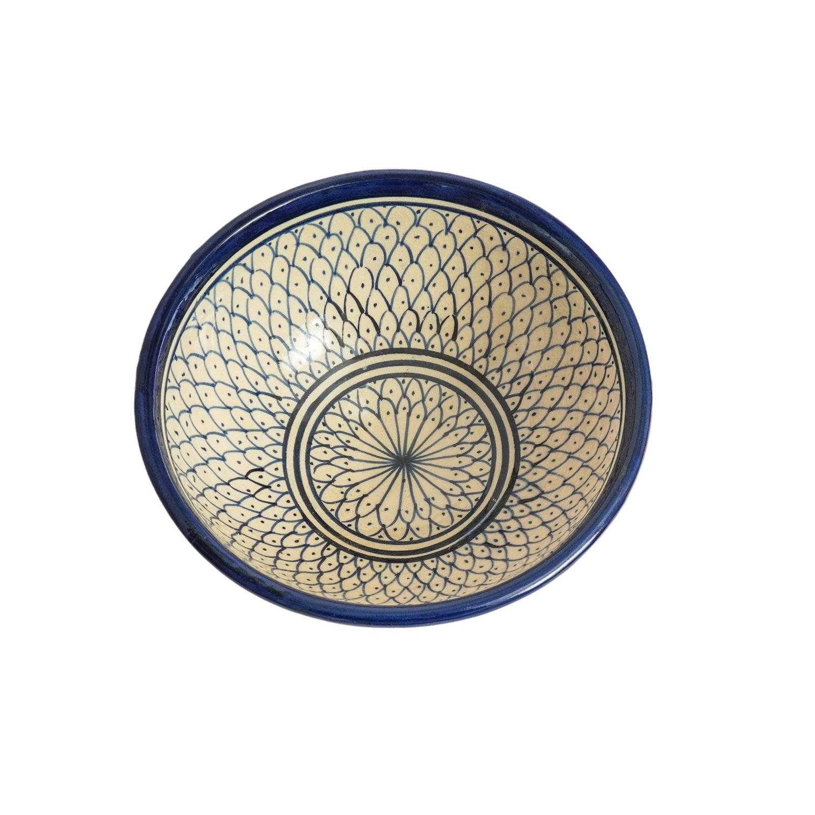Vintage Handcrafted Clay Pottery Bowl – Natural Pigments - 7