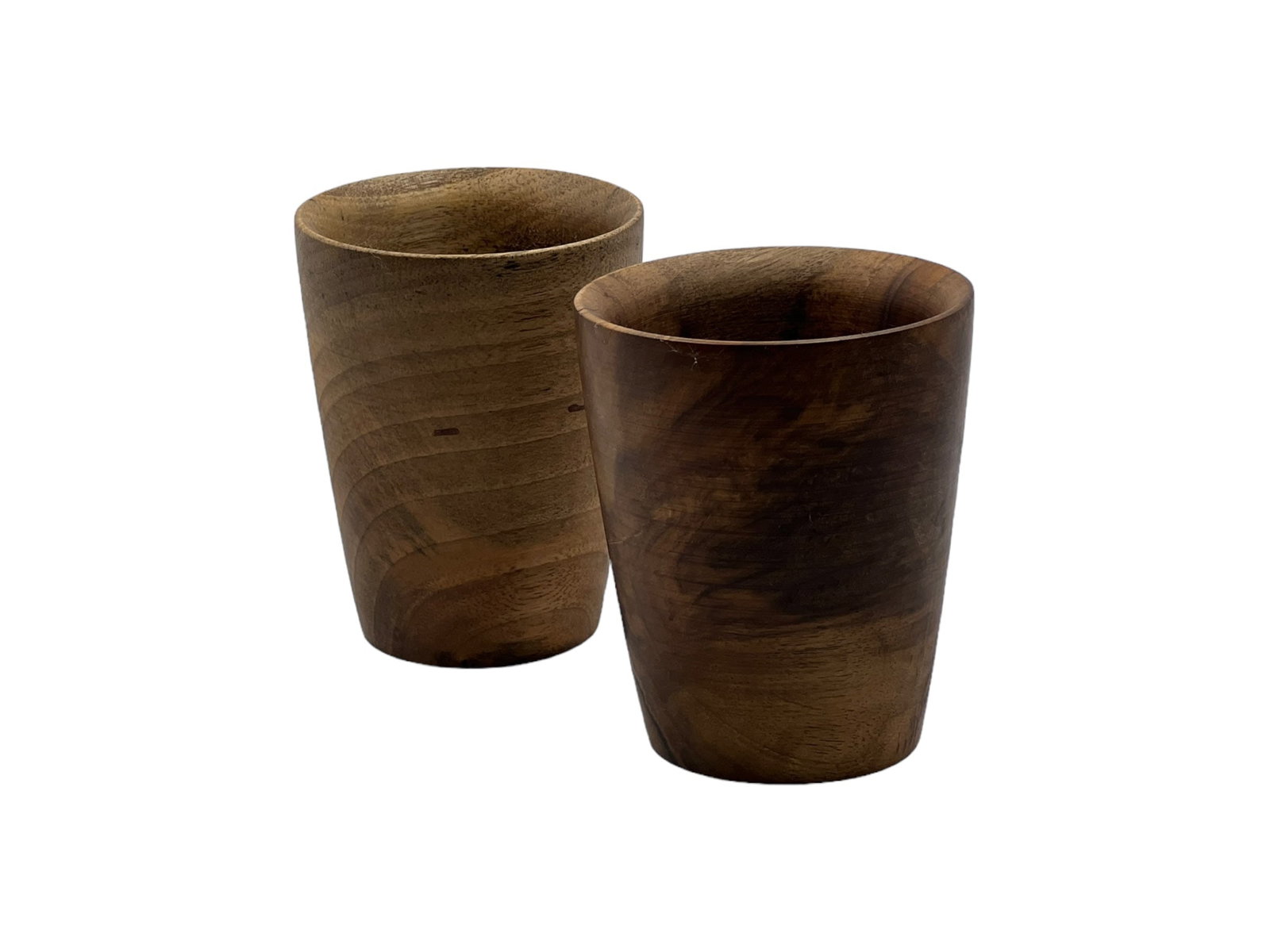 Handcrafted Walnut Wood Cups – Set of 6 - 2