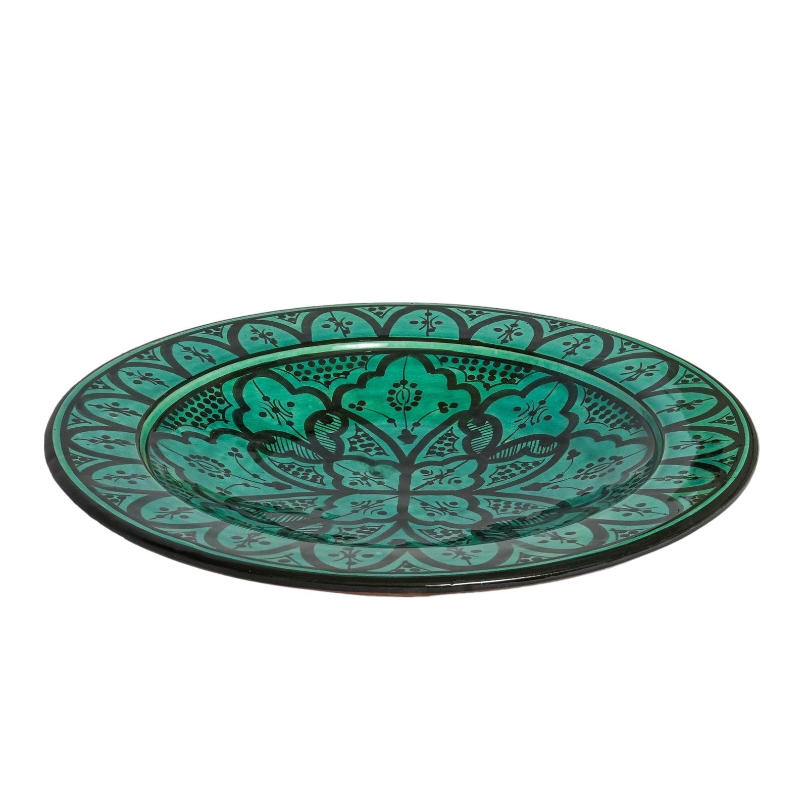 Vintage Glazed Handcrafted Clay Pottery Plate – Natural Pigments - 3