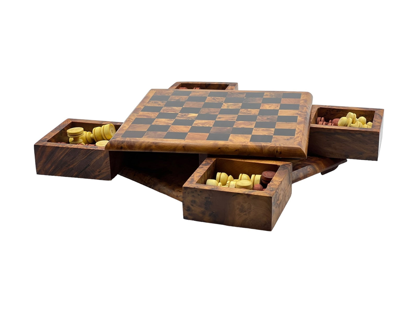Handcrafted Thuya Wood Chess Set - 2