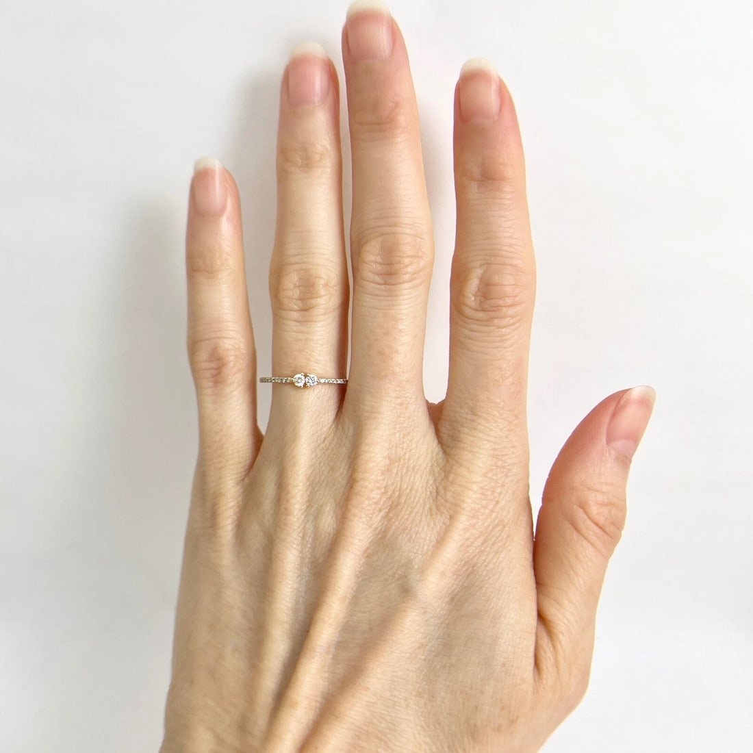 Twin Two-Stone Toi Et Moi Diamond Ring 14K Yellow Gold, .21 CTW - 2