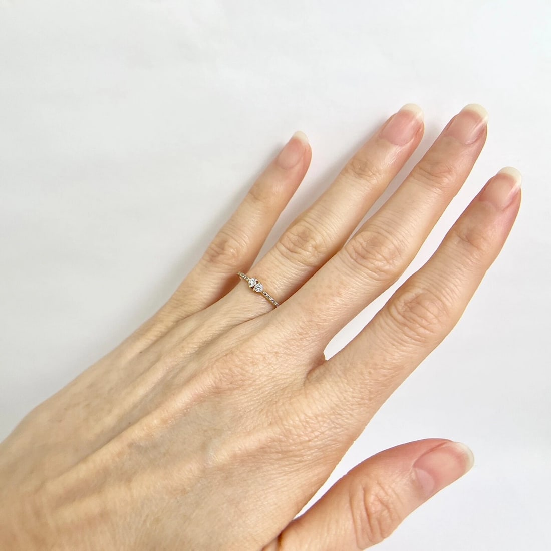 Twin Two-Stone Toi Et Moi Diamond Ring 14K Yellow Gold, .21 CTW - 5