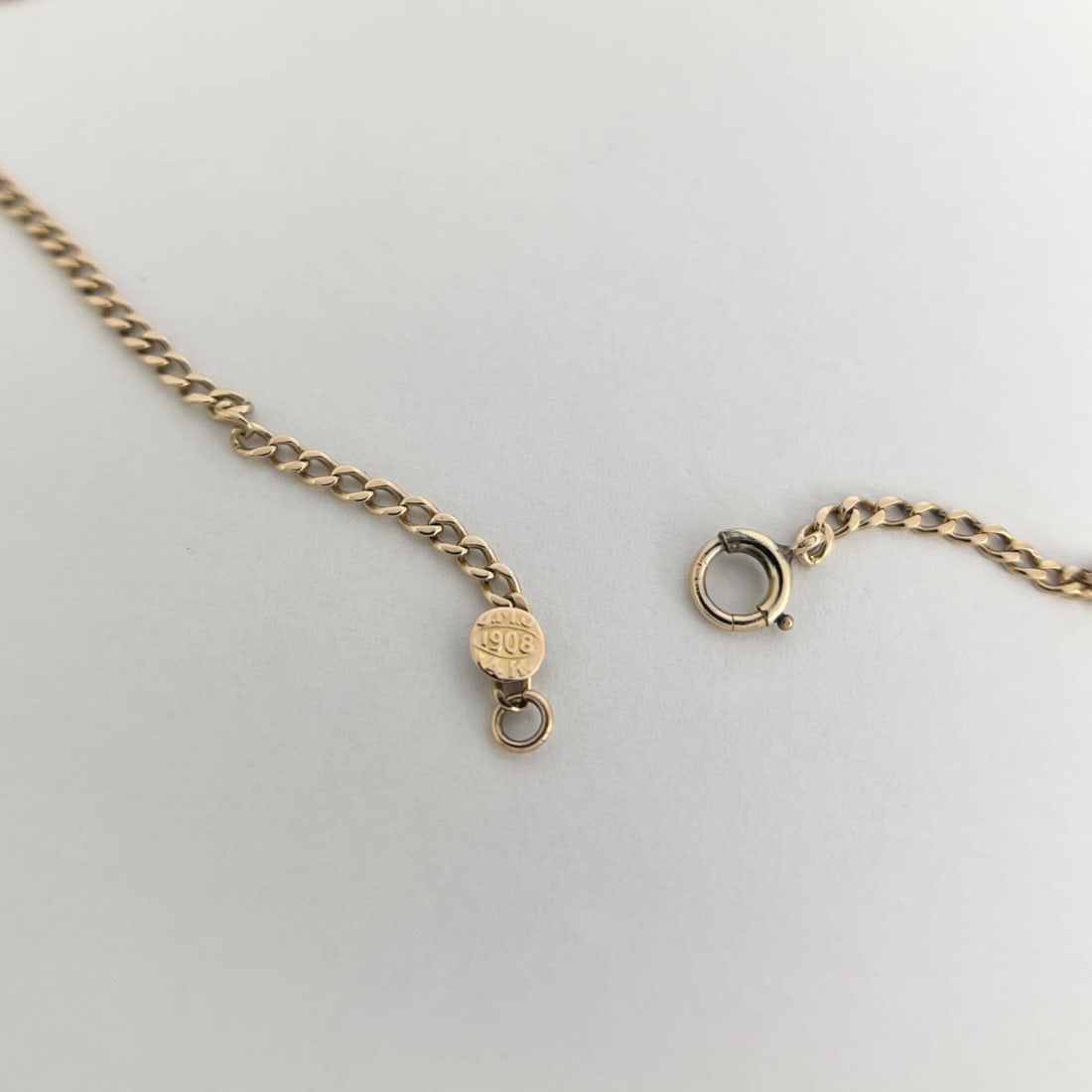 Curb Cuban Chain Necklace 14K Yellow Gold, 16.75 Inches, 2.5 mm, 6.40 Grams - 6
