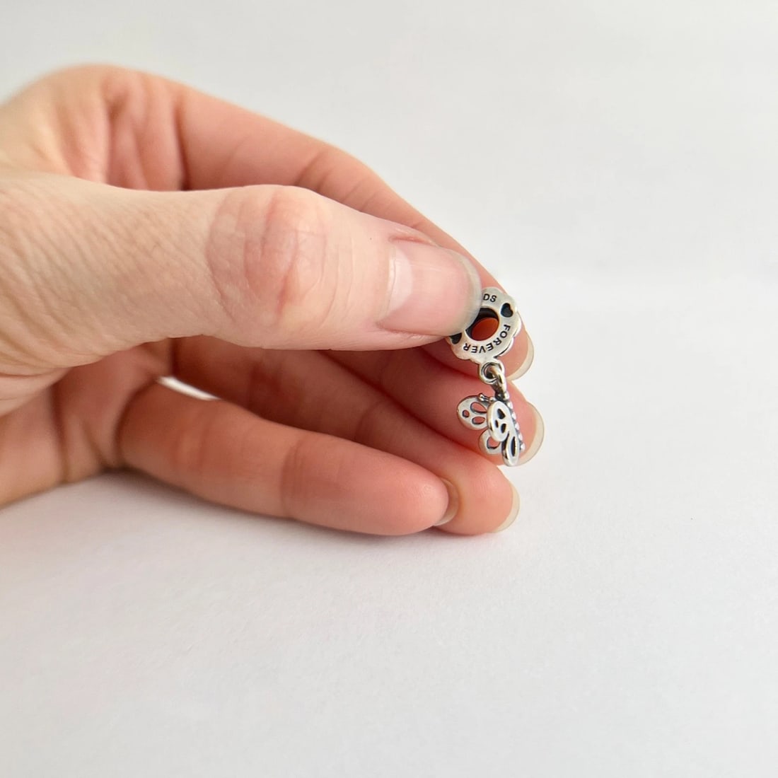 Pandora Retired Friends Forever Butterfly Charm Sterling Silver, 2.56 Grams - 3